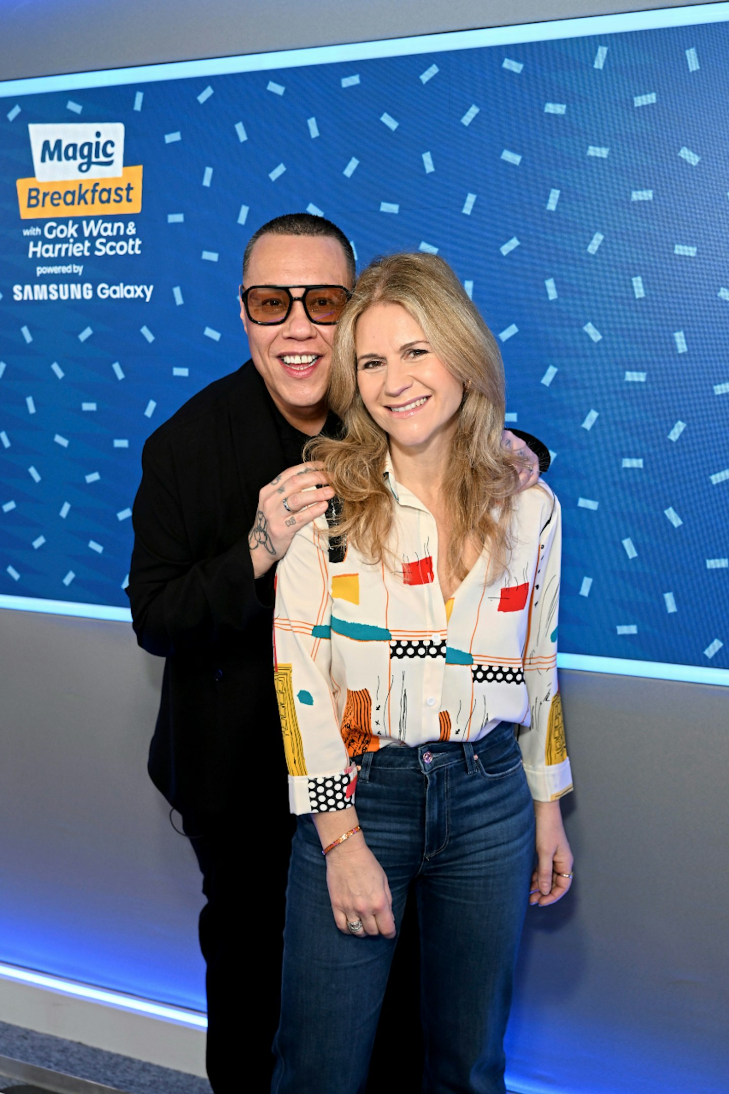 Magic Radio Breakfast hosts Gok Wan and Harriet Scott