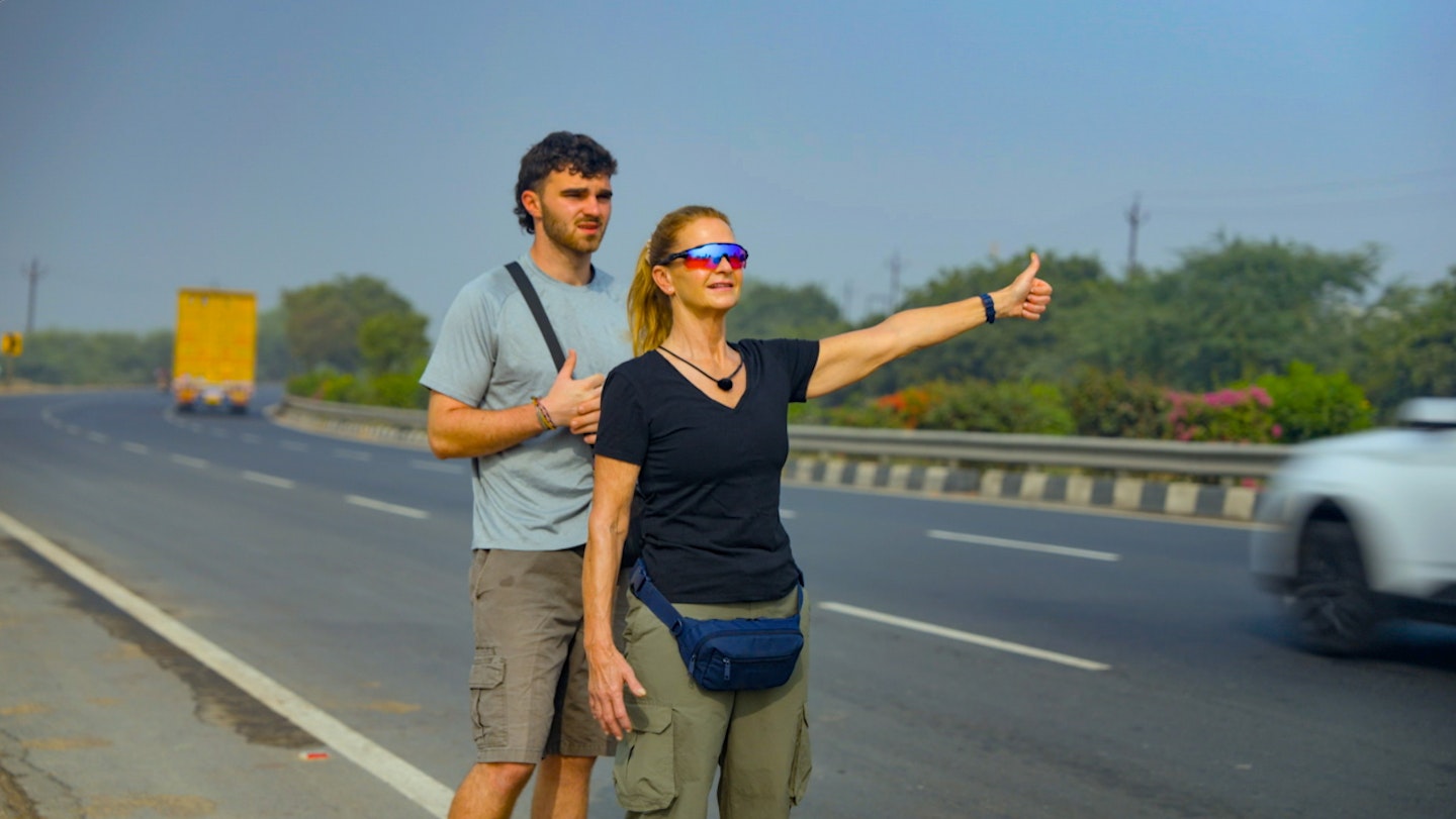 Tom and Caroline on Race Across The World