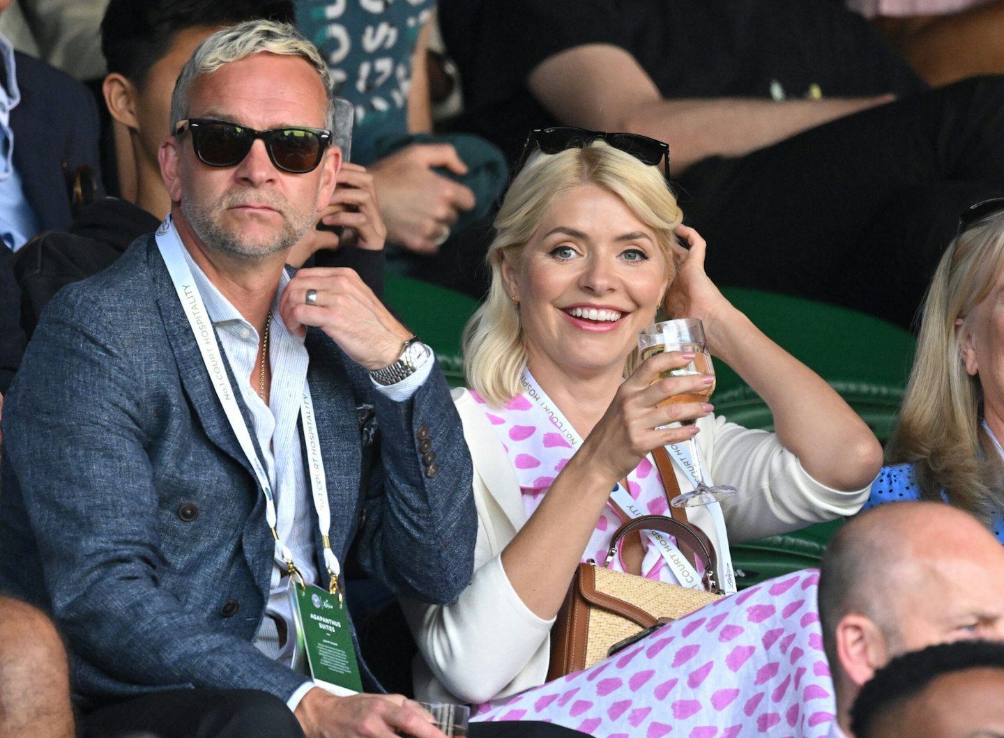 Holly Willoughby with husband Dan Baldwin at Wimbledon in 2022