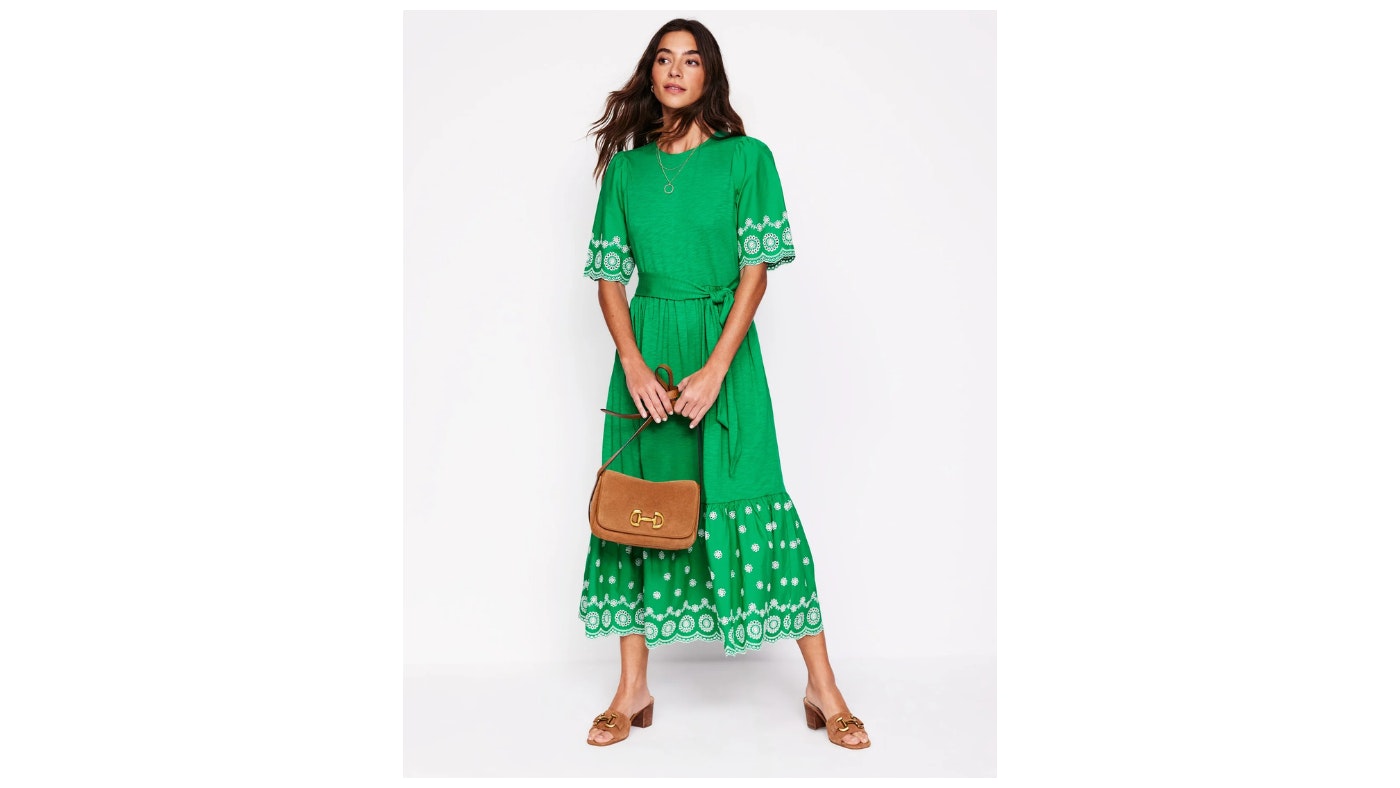 Boden's bright green dress is absolutely perfect for summer - and it's on sale Boden's bright green dress is absolutely perfect for summer - and it's on sale