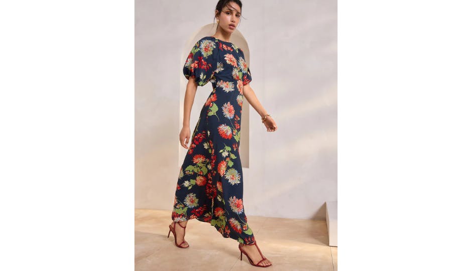 summer wedding guest dress with sleeves Maxigerui Women's Long Sleeve Floral Maxi 2026 Spring Dress Blue Watercolor S at Amazon Women's Clothing store If you want more 29 Best Long Sleeve Wedding