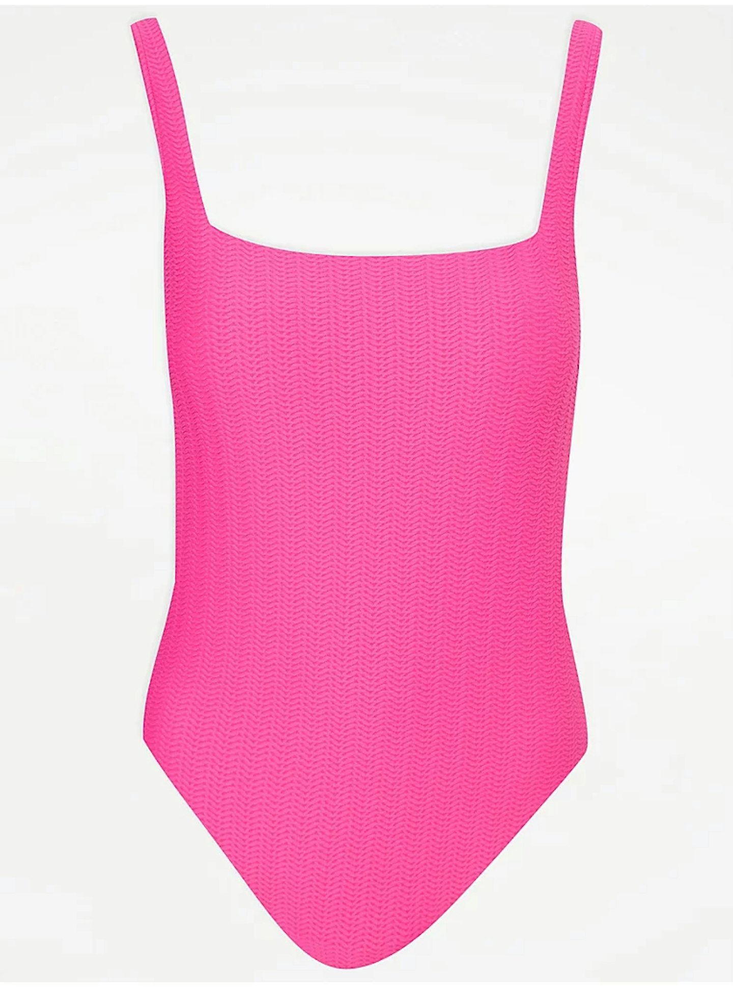 George at Asda bright pink jacquard swimsuit