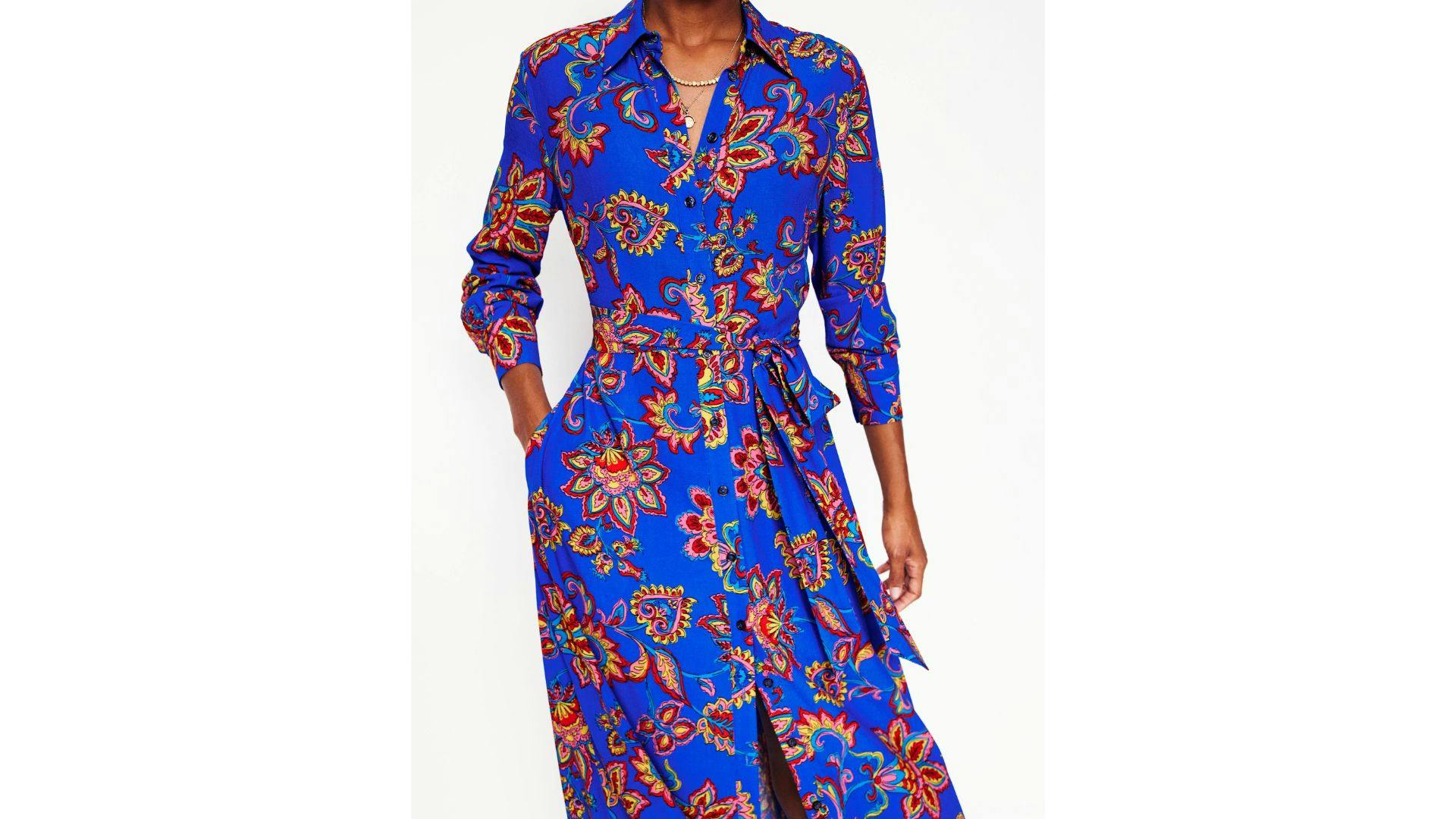 knee length dresses for ladies Boden Women's Kate Velvet Shirt Dress in Purple main image 0