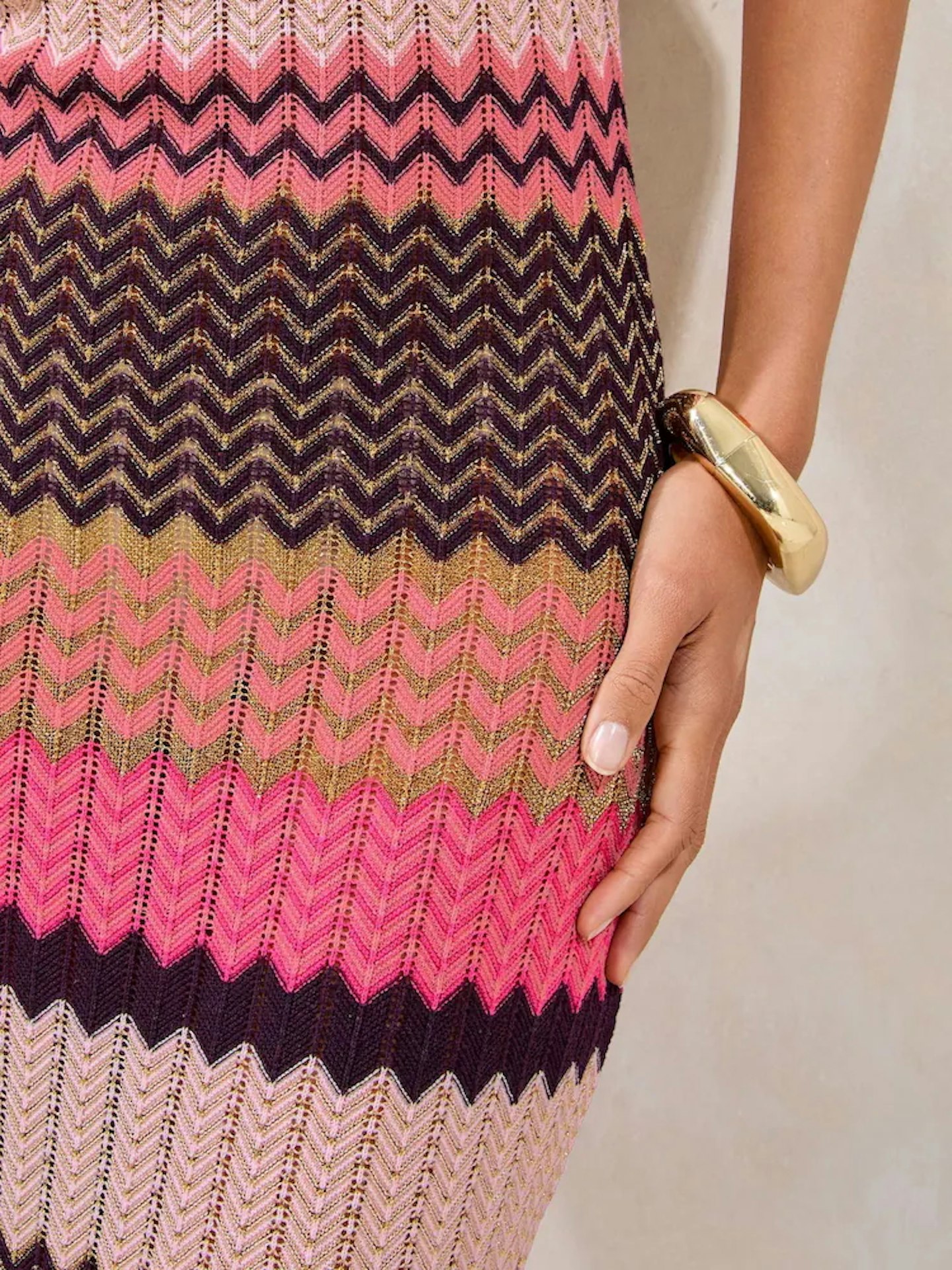 multicoloured crochet dress