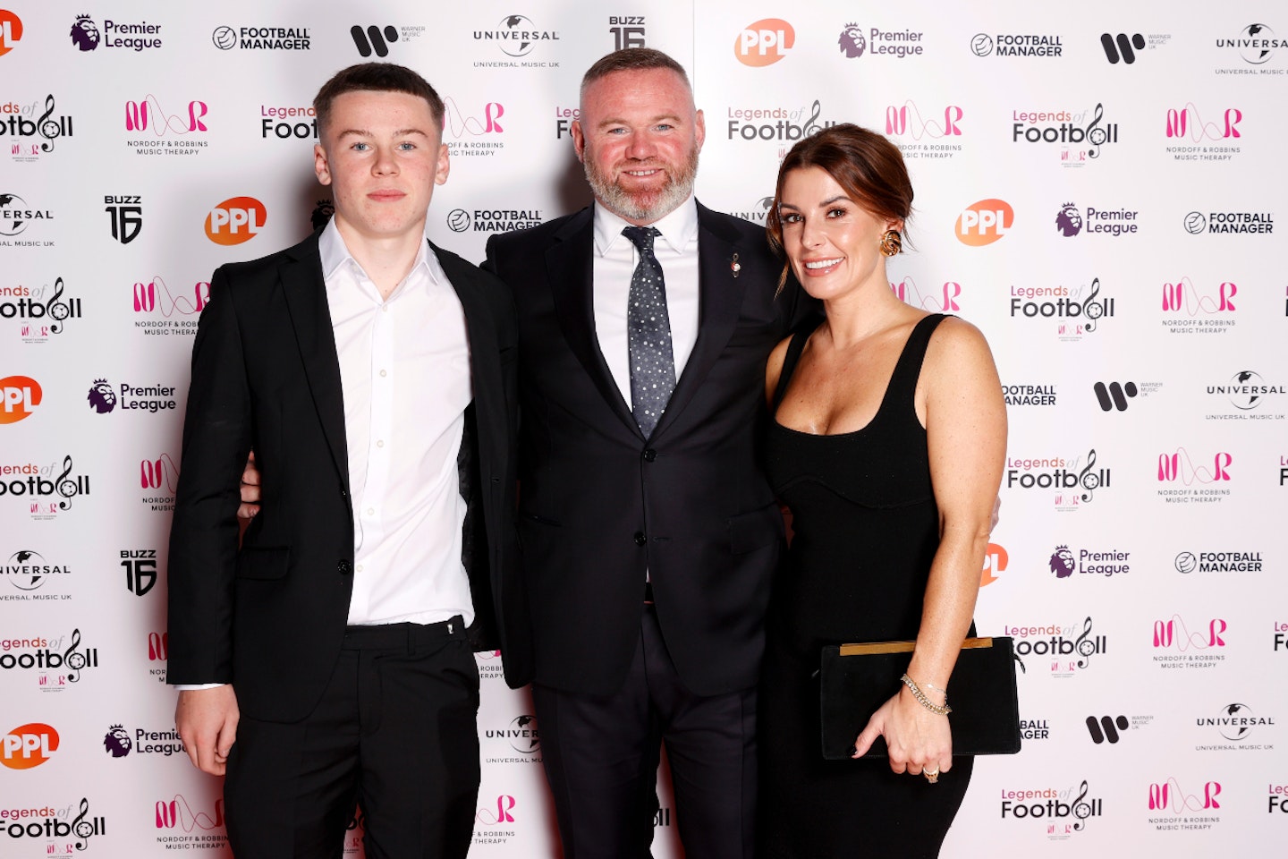 Kai Rooney, Wayne Rooney and Coleen Rooney