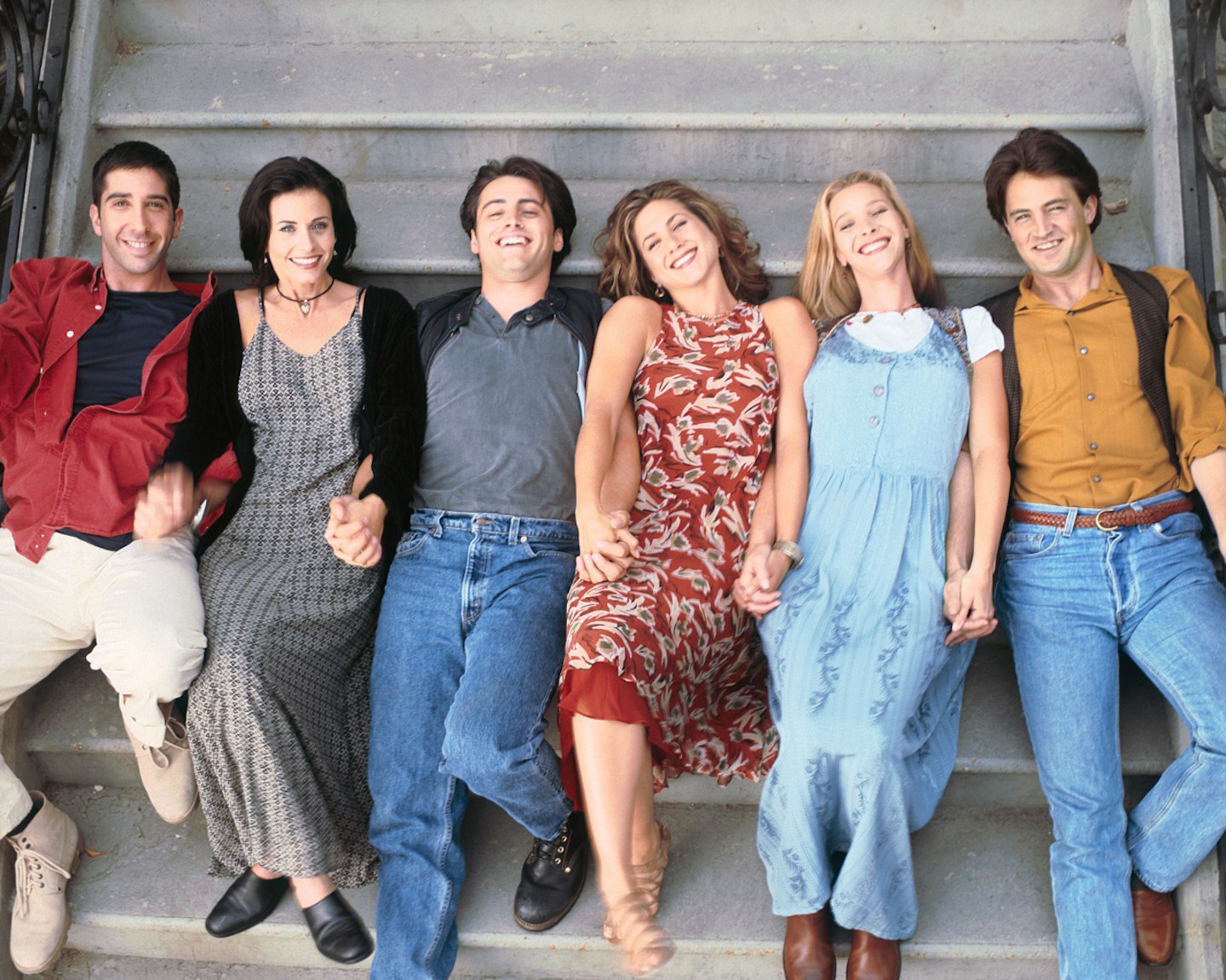 avid Schwimmer as Ross Geller, Courteney Cox Arquette as Monica Geller, Matt LeBlanc as Joey Tribbiani, Jennifer Aniston as Rachel Green, Lisa Kudrow as Phoebe Buffay, Matthew Perry as Chandler Bing