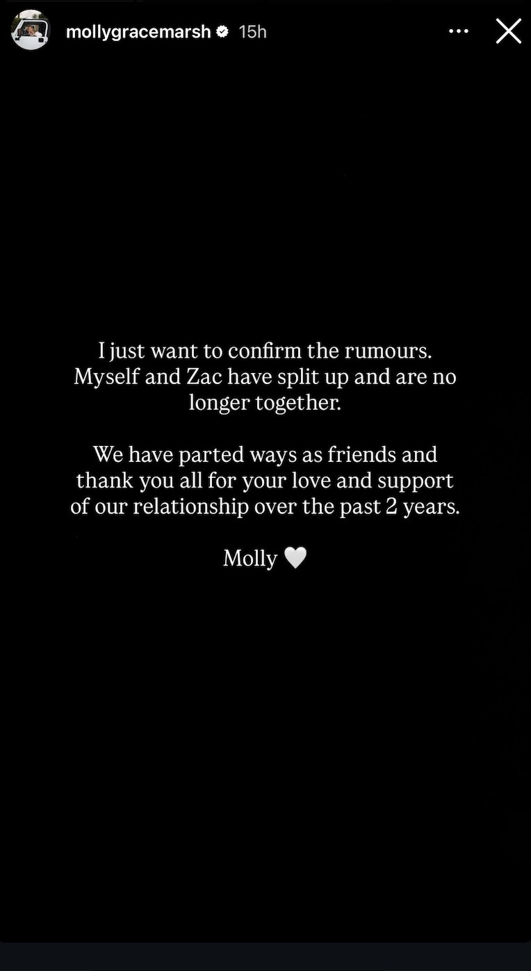 molly marsh split statement