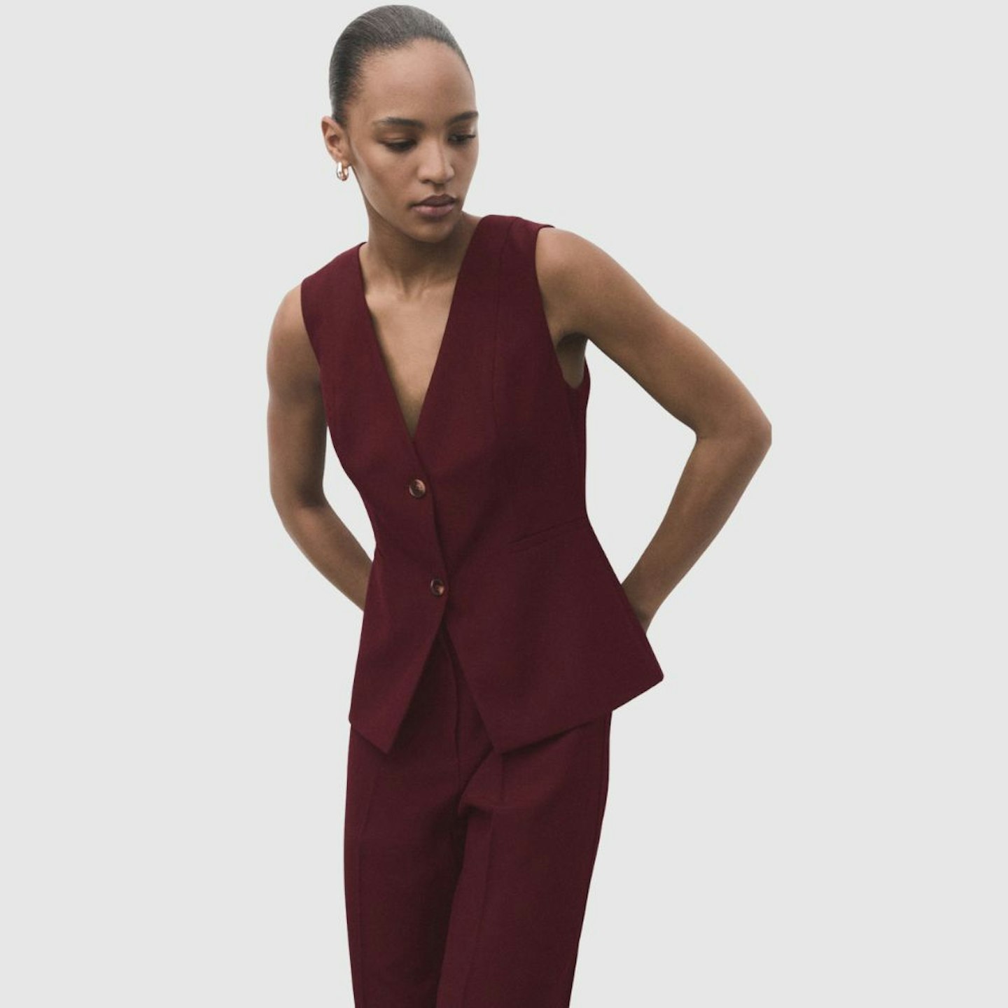 Mango Long Suit-Style Jumpsuit