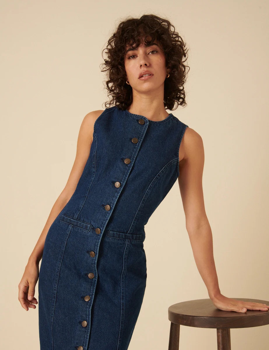 Ned Denim Midi Dress