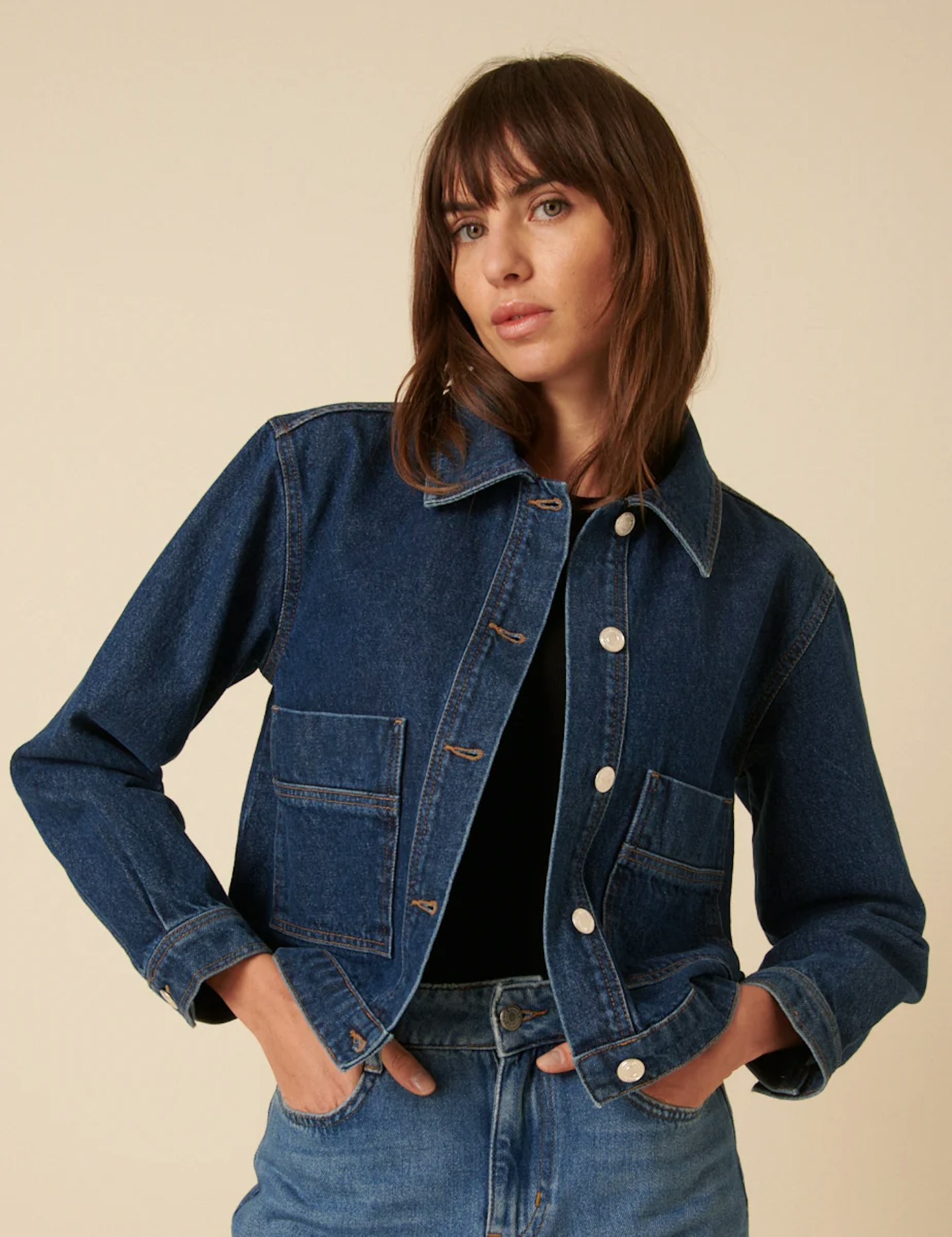 SHOP: Nobody's Child Blue Boxy Denim Jacket