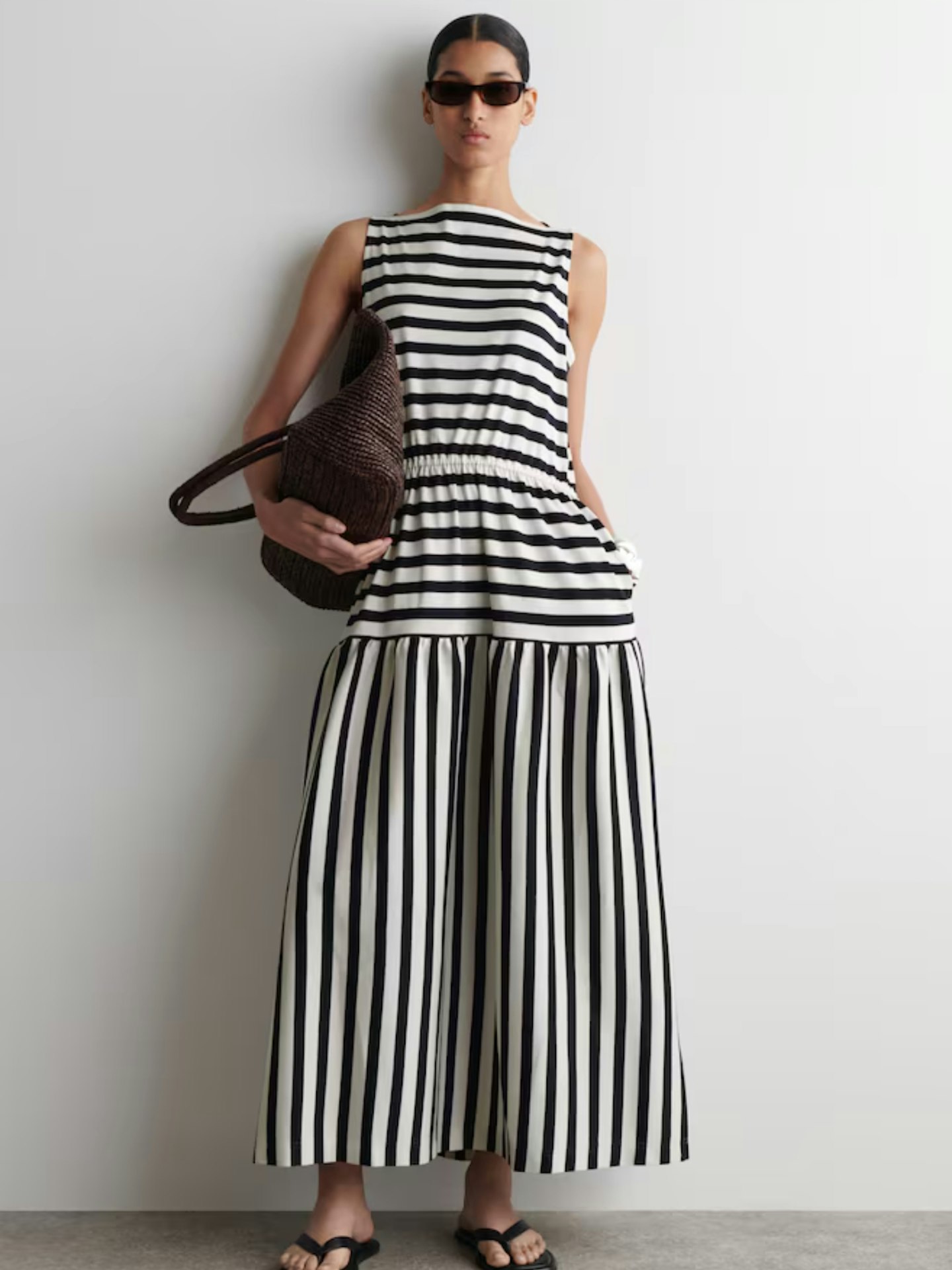 cos-boat-neck-gathered-midi-dress