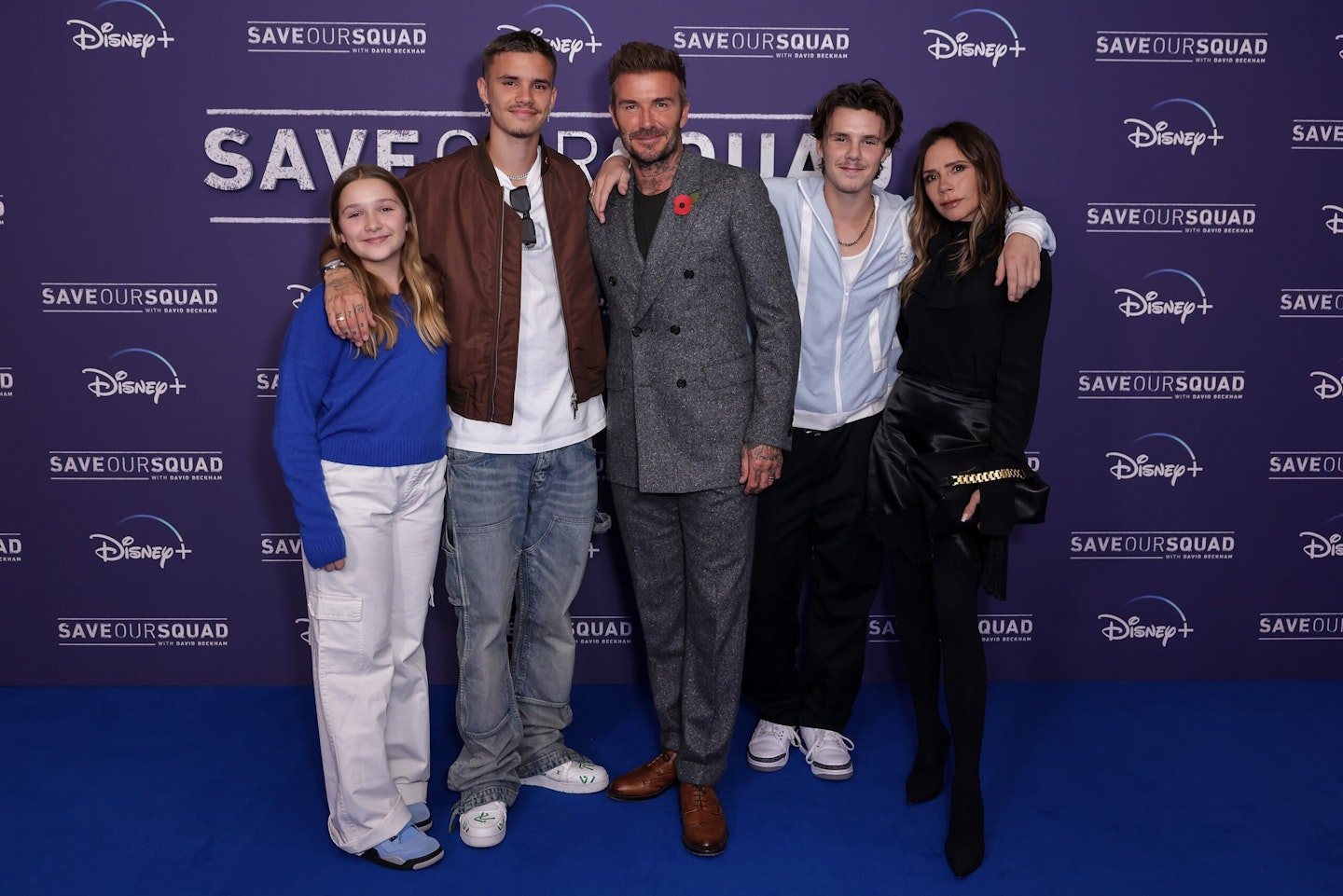 harper, romeo, david, cruz and victoria beckham