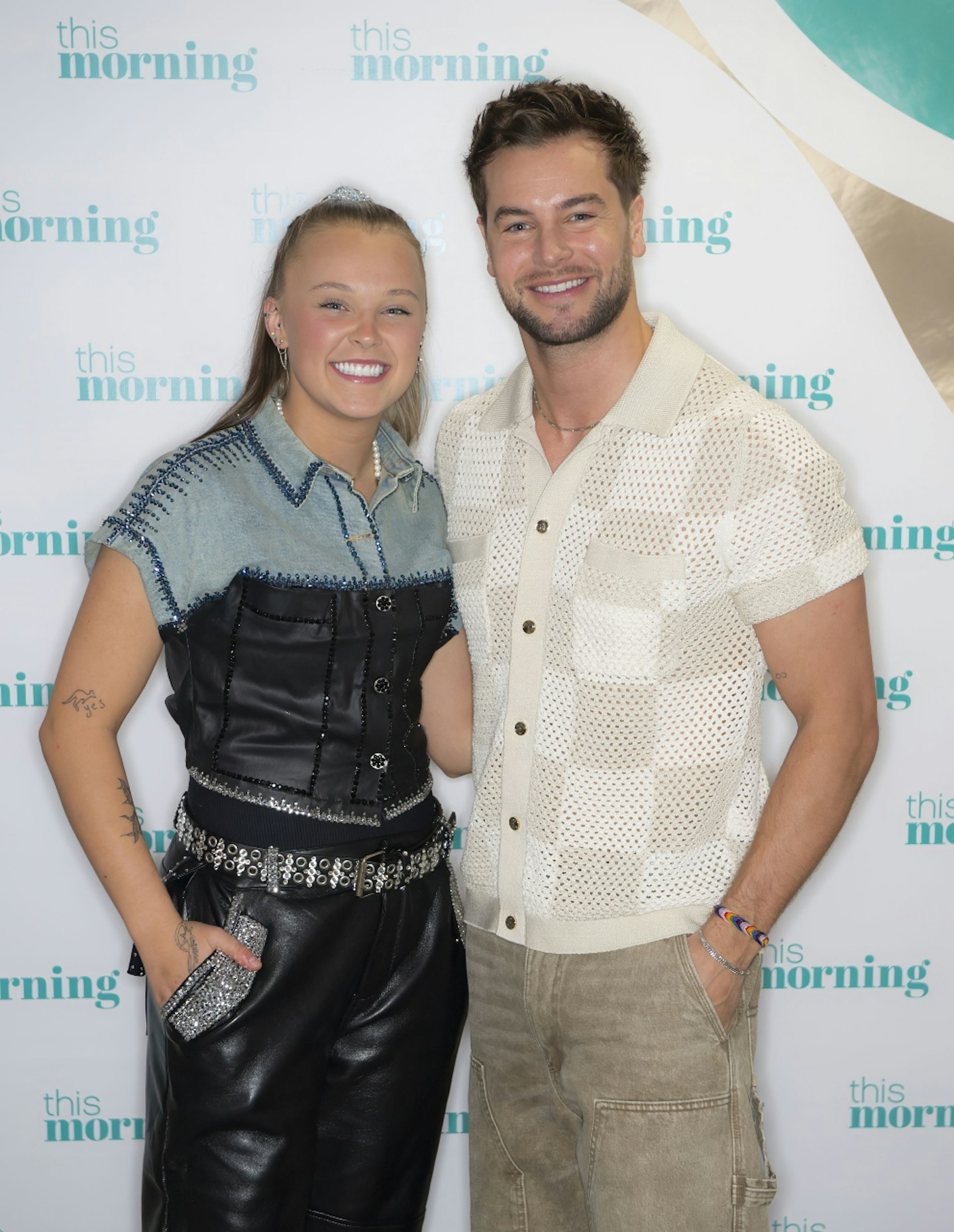 JoJo Siwa and Chris Hughes