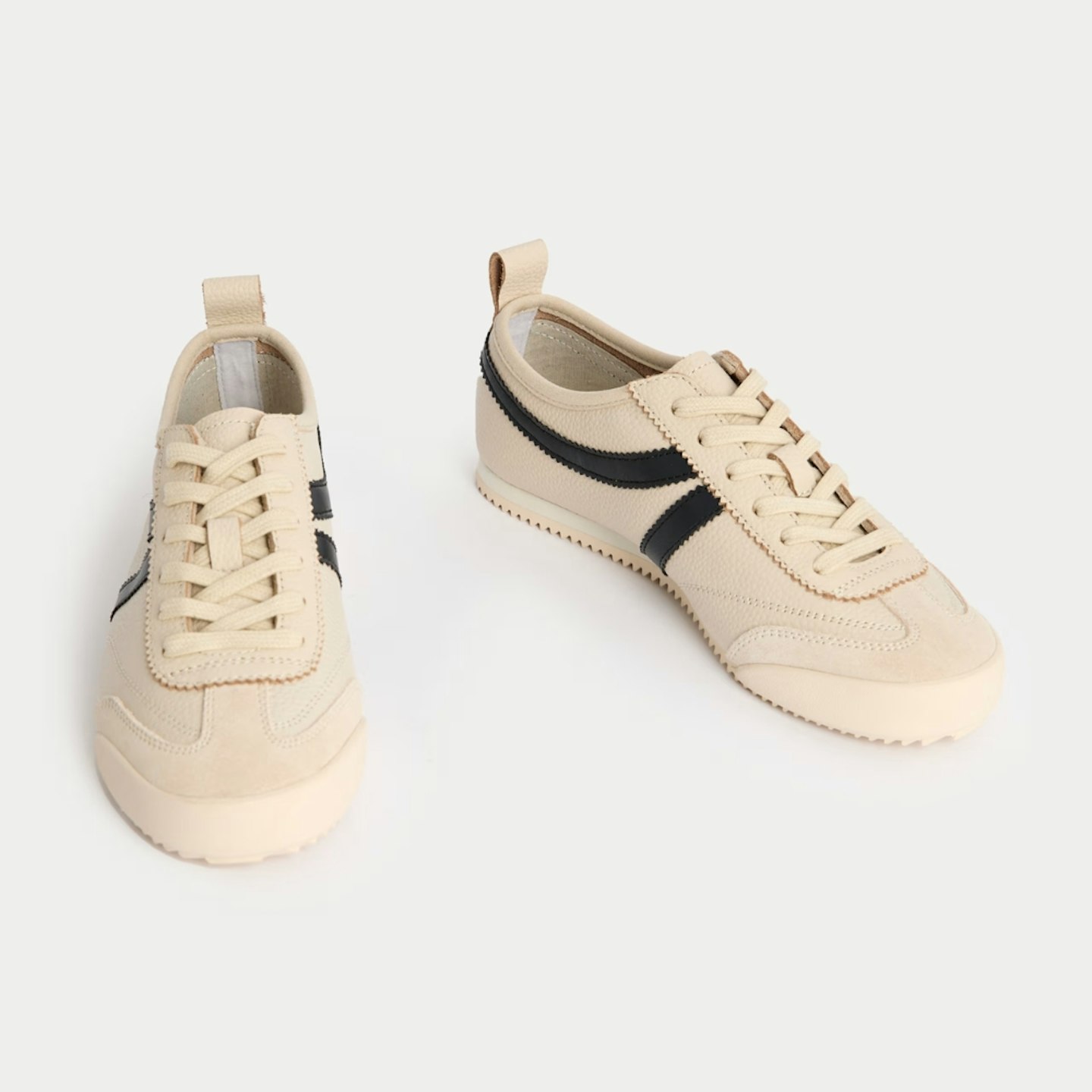 M&S Leather Stripe Trainers