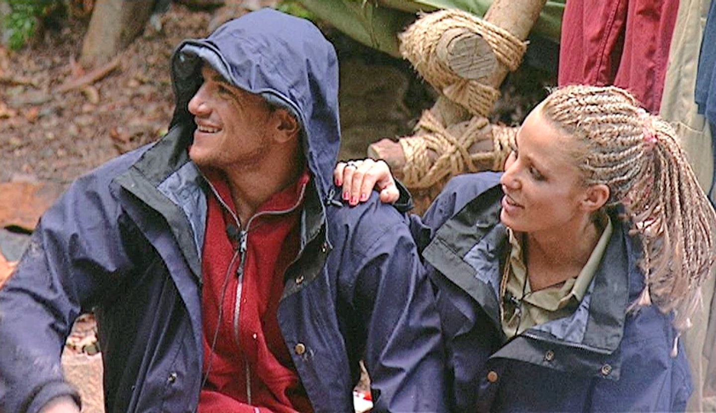 Peter Andre and Katie Price in the I'm A Celeb jungle