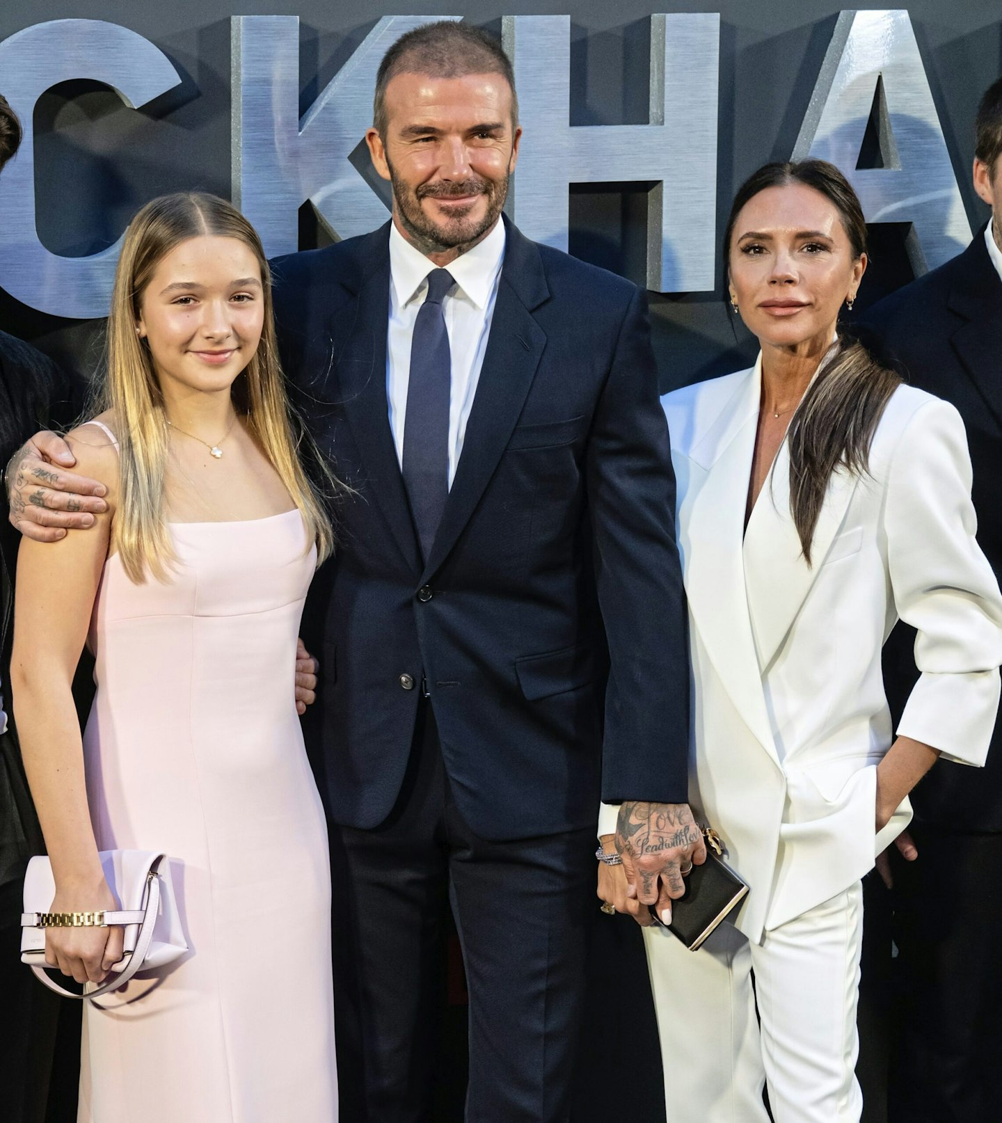 victoria, david and harper beckham