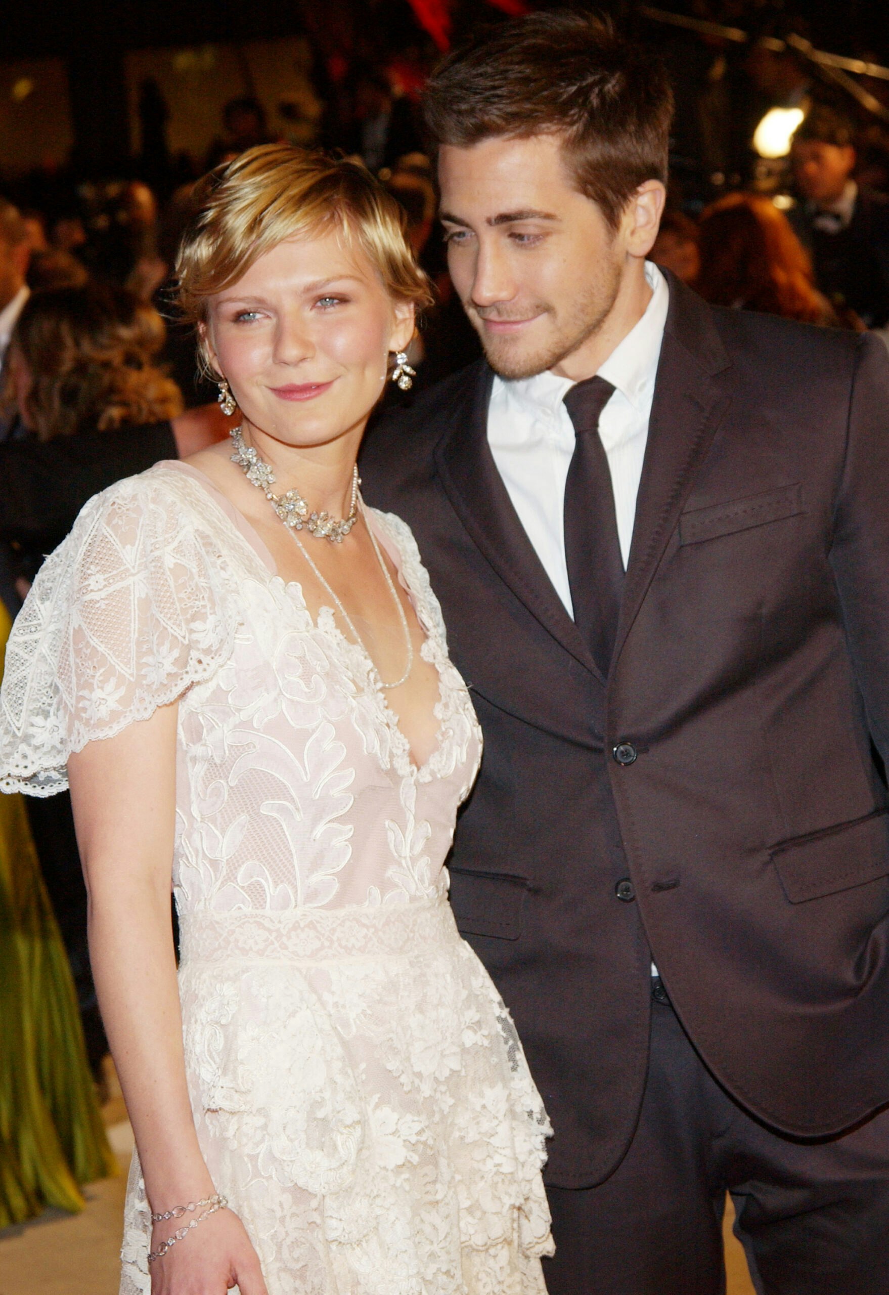 Kirsten Dunst and Jake Gyllenhaal during 2004 Vanity Fair Oscar Party
