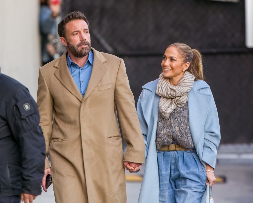 Ben Affleck and Jennifer Lopez are seen at "Jimmy Kimmel Live"