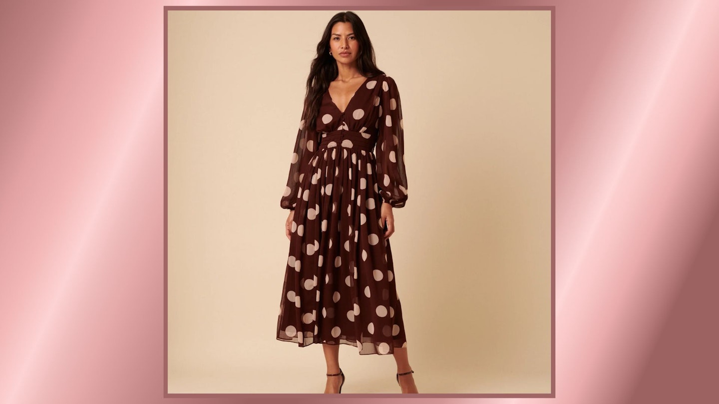 Everyone's Dotty About The Nobody's Child Anya Midi Dress Everyone's Dotty About The Nobody's Child Anya Midi Dress