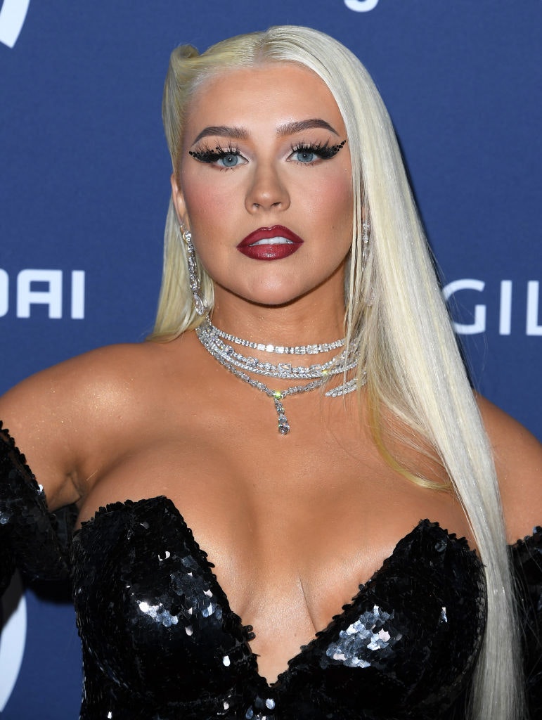 Christina Aguilera arrives at the 34th Annual GLAAD Media Awards