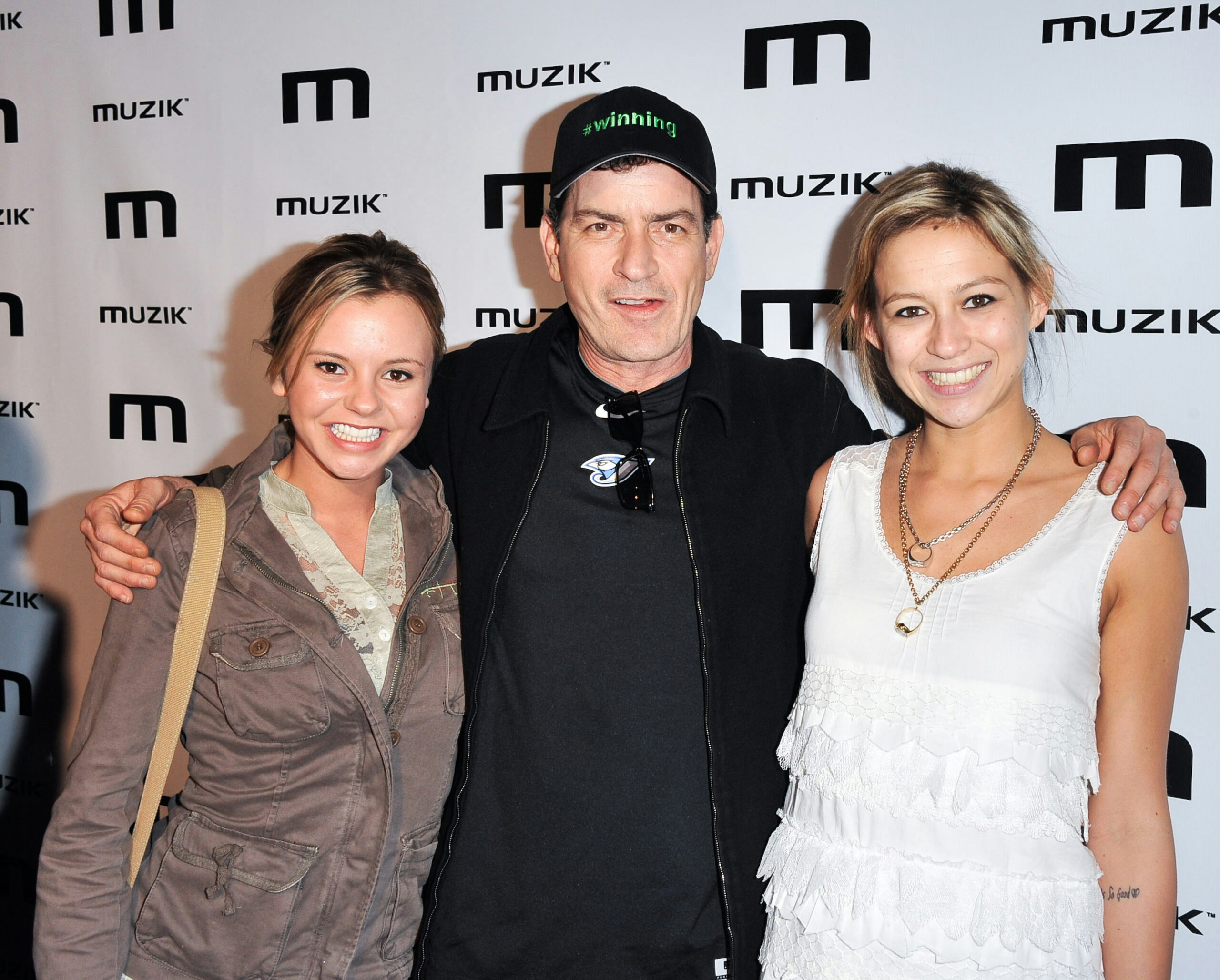 Bree Olson, Charlie Sheen and Natalie Kenly attend the official after-party for his "Torpedo of Truth" tour