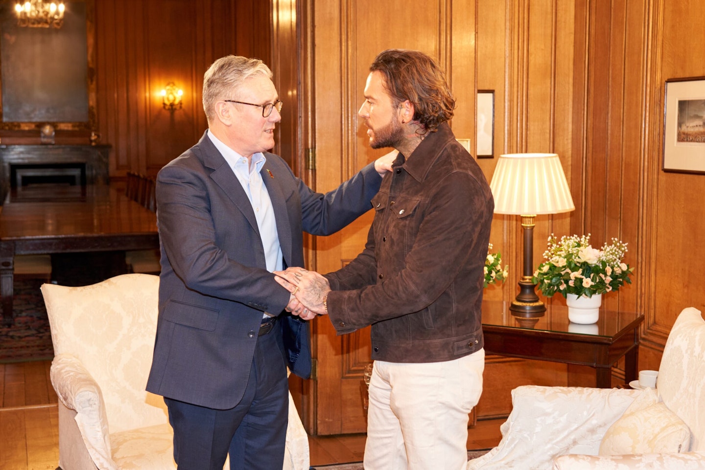 Pete Wicks and Keir Starmer