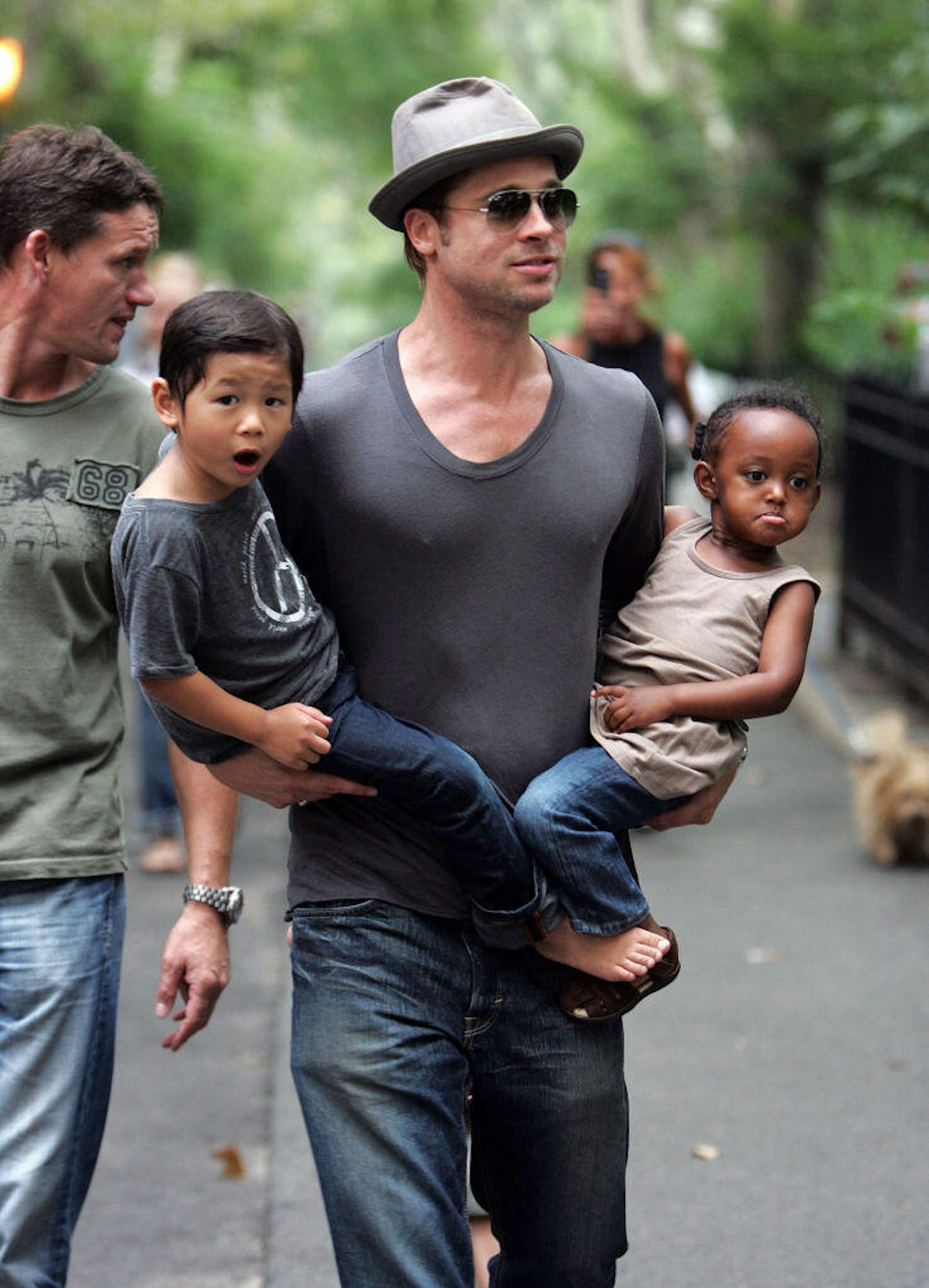 Brad pictured here with Pax and Zahara in 2007