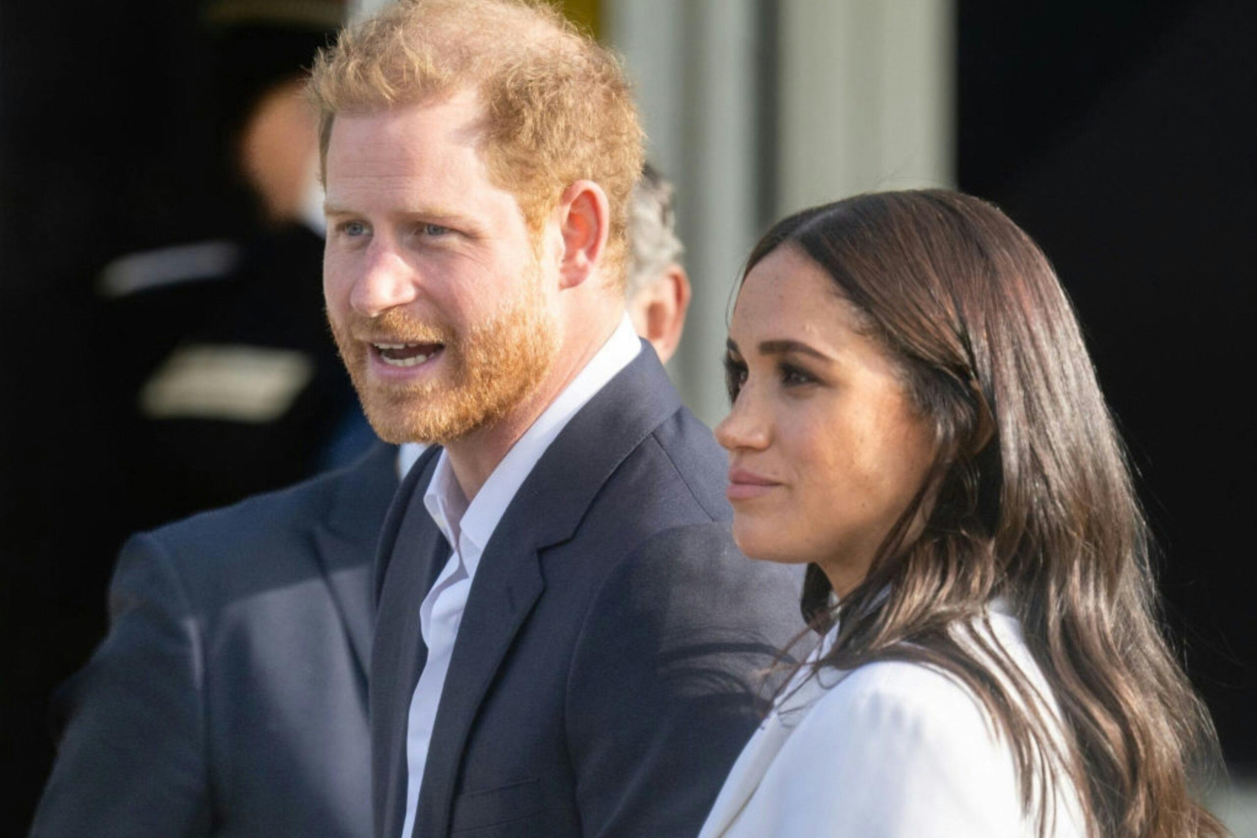 Prince Harry, Duke of Sussex and Meghan, Duchess of Sussex attend a reception for friends and family of competitors of the Invictus Games at Nations Home at Zuiderpark on April 15, 2022