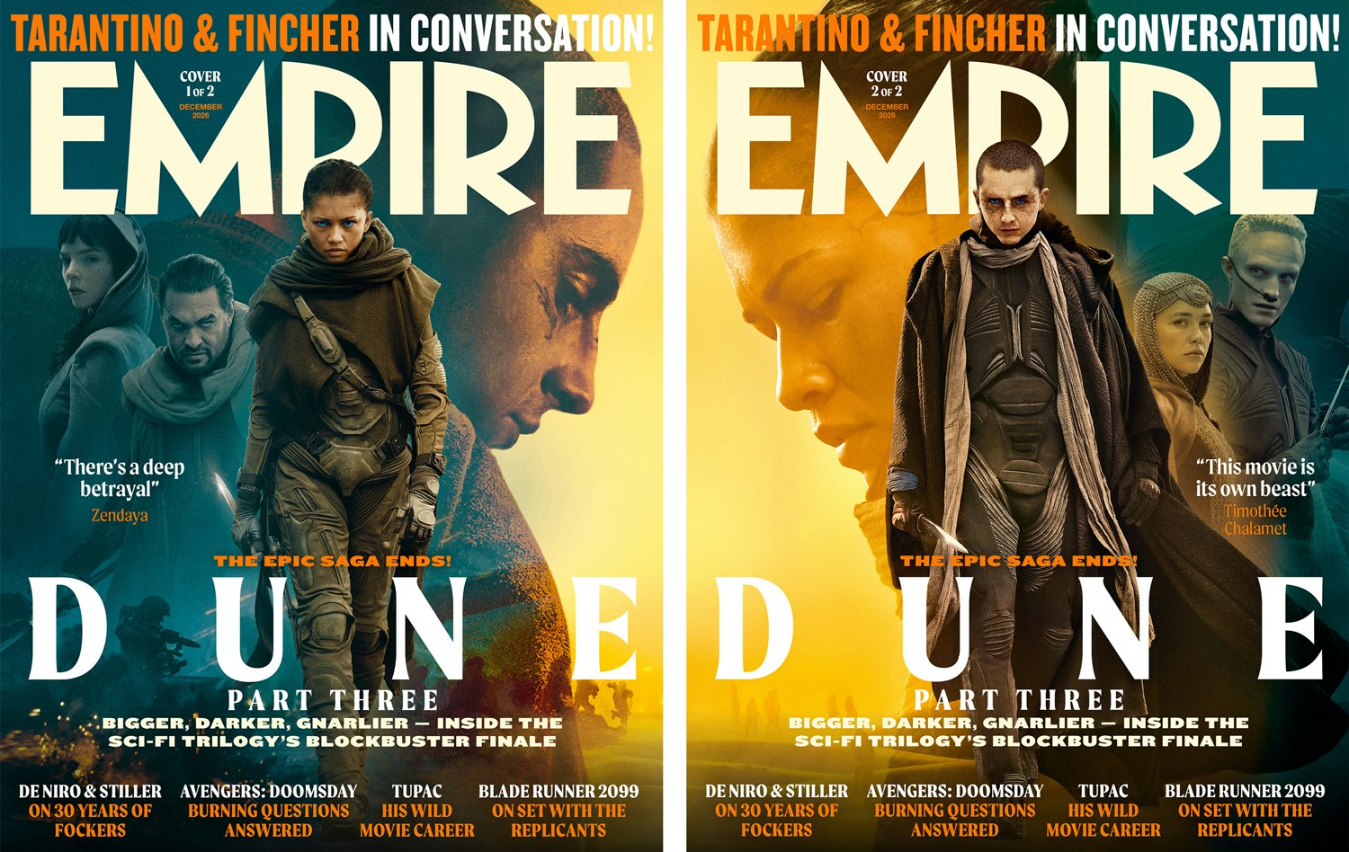 Empire December 2026 – Dune: Part Three Covers Empire December 2026 – Dune: Part Three Covers