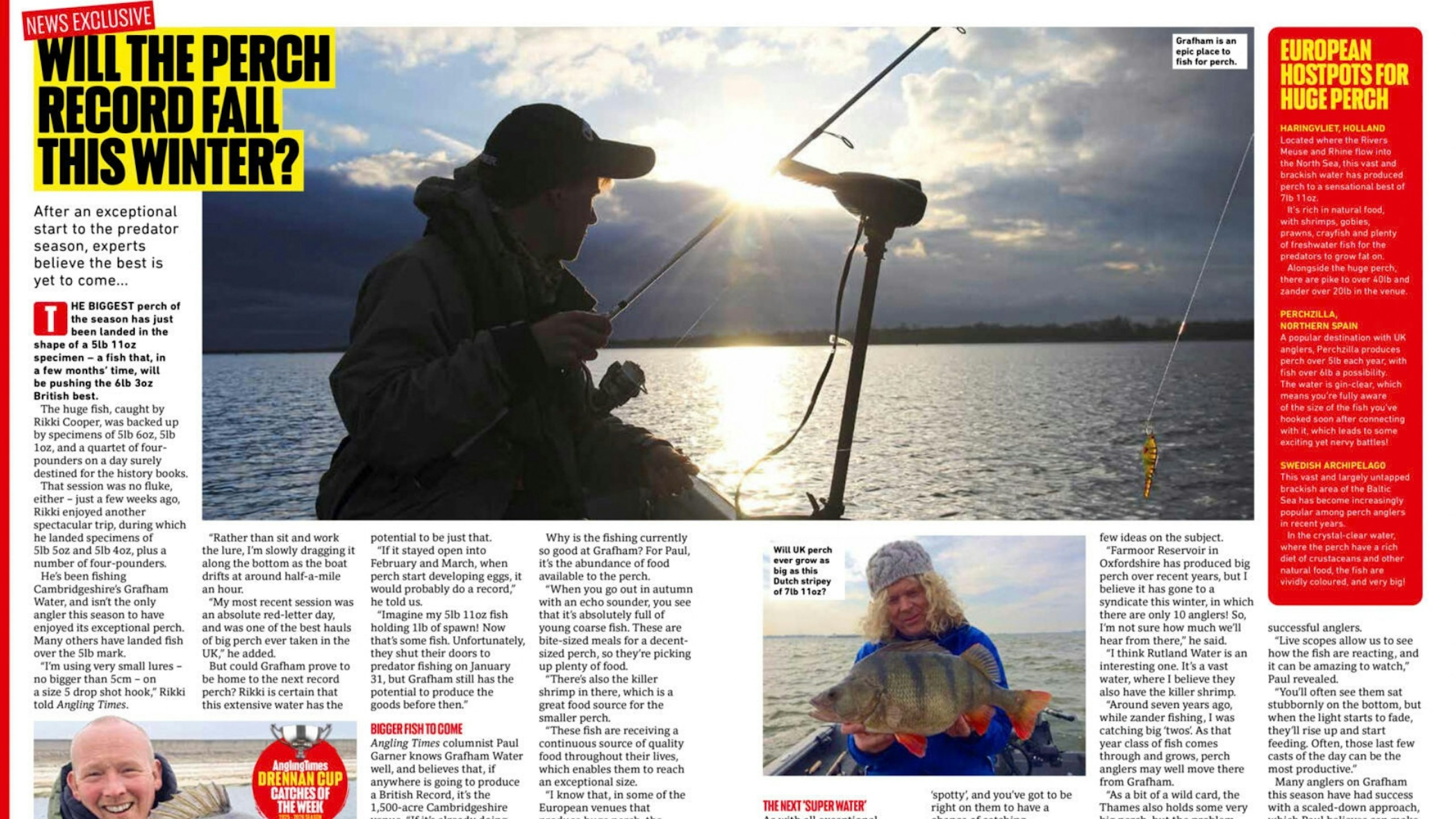 A look at the article where Angling Times predicted the breaking of the perch record.