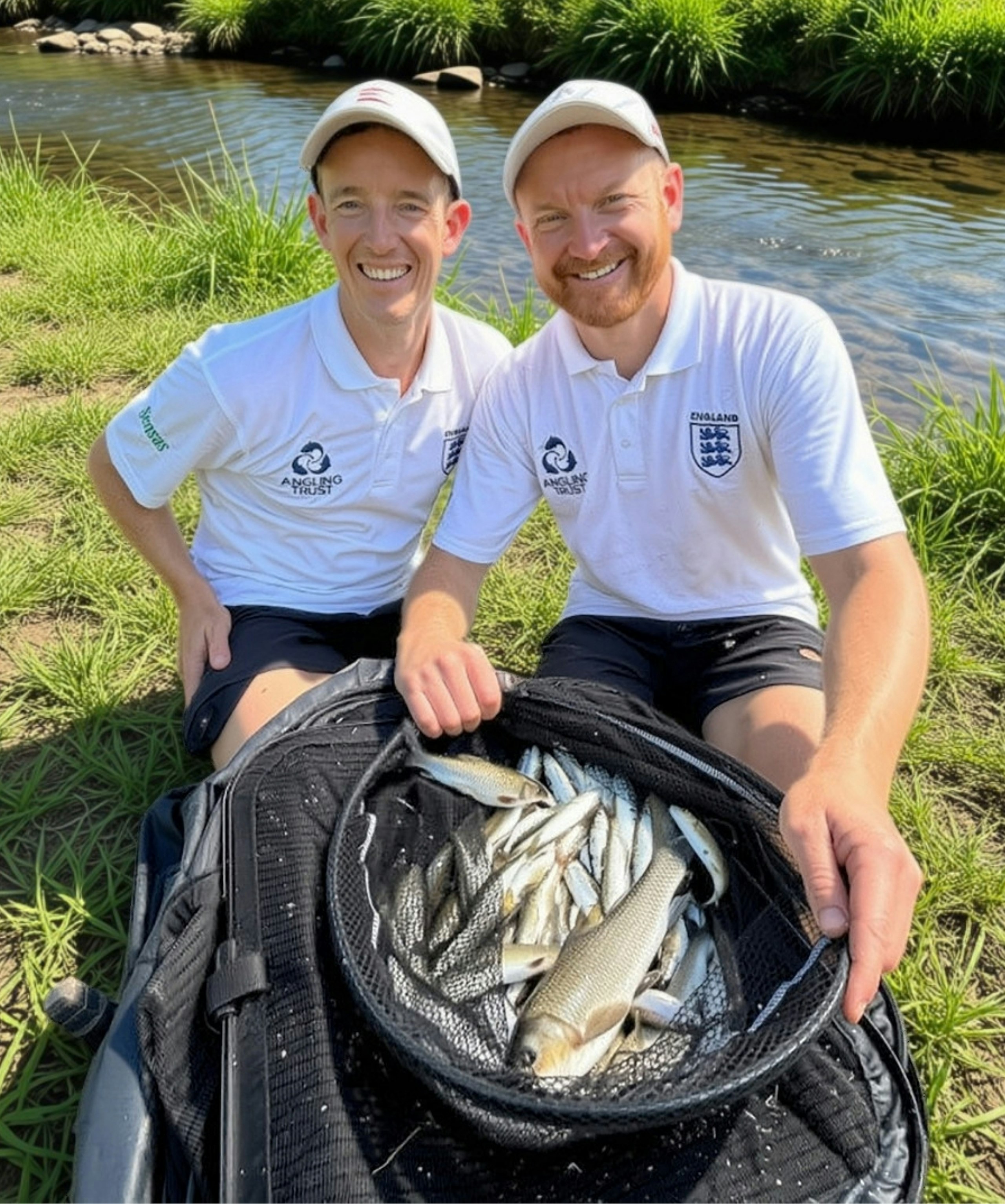 Co-manager Lee Kerry and Matt Godfrey – stars of the present and future.