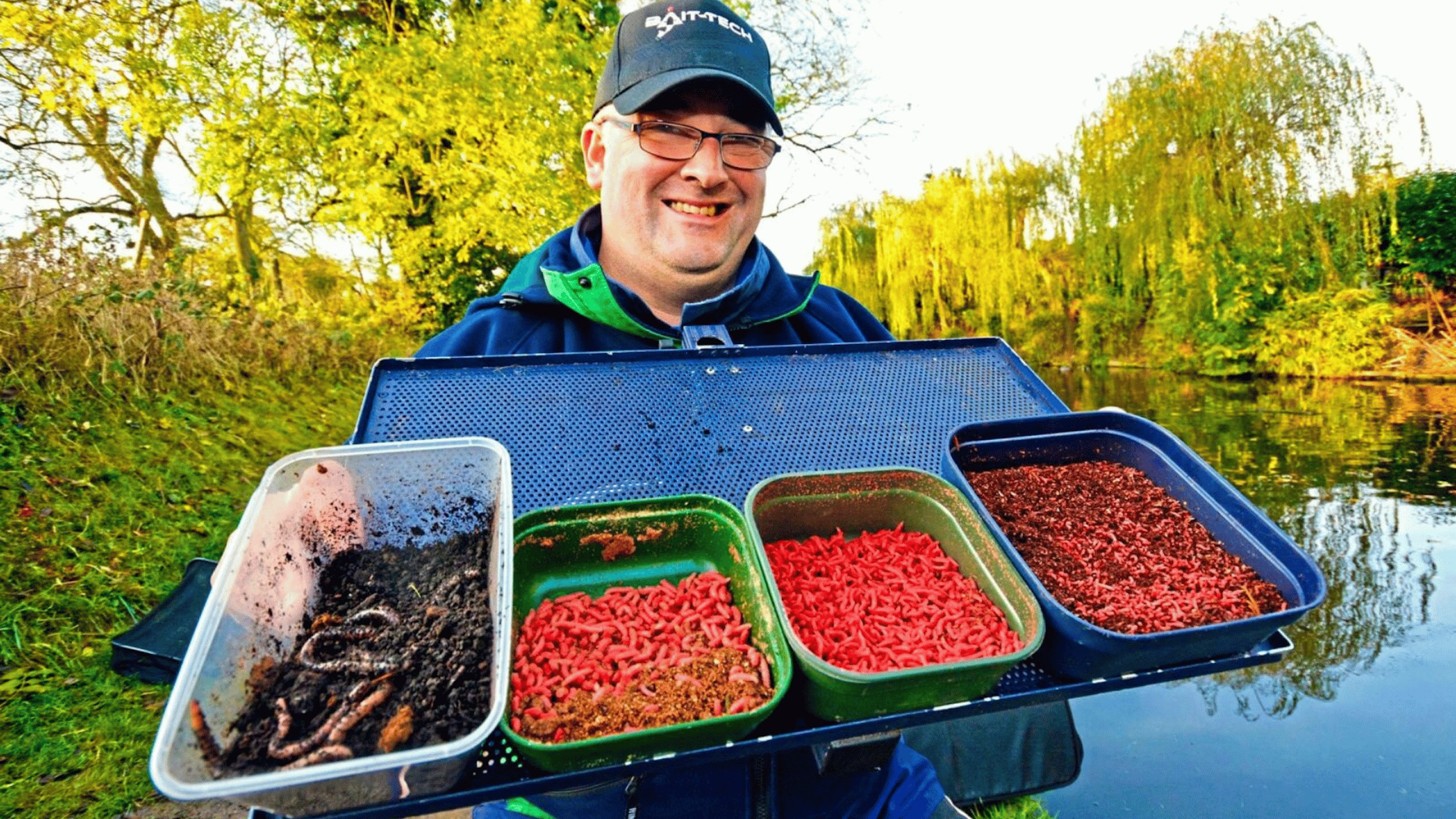 Darren with bait