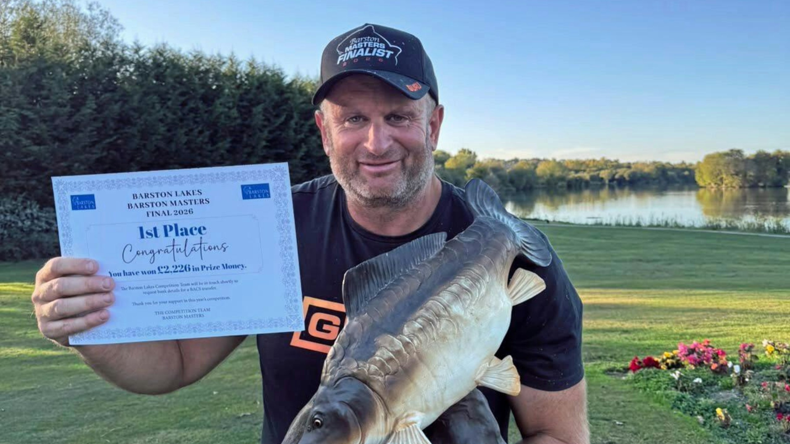 Steve Ringer with his prize