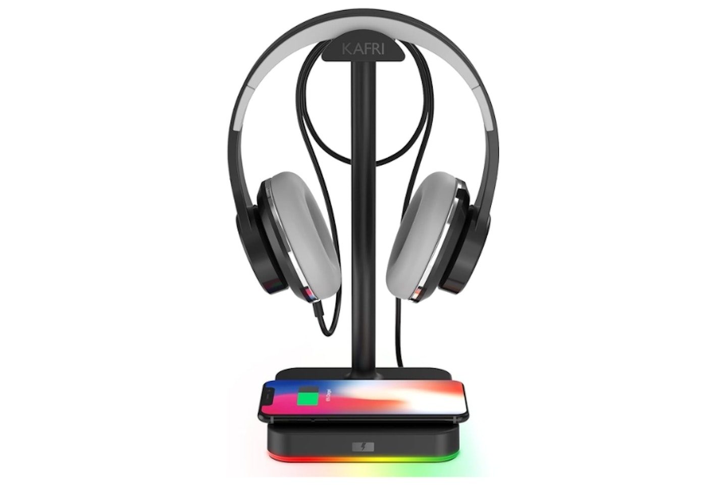 KAFRI RGB Headphone Stand with Wireless Charger