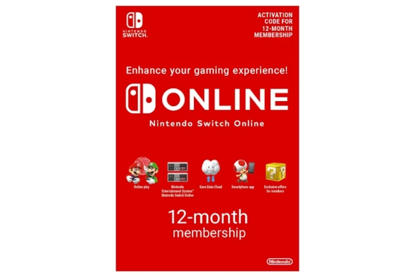Nintendo Switch Online Membership - 12 Months