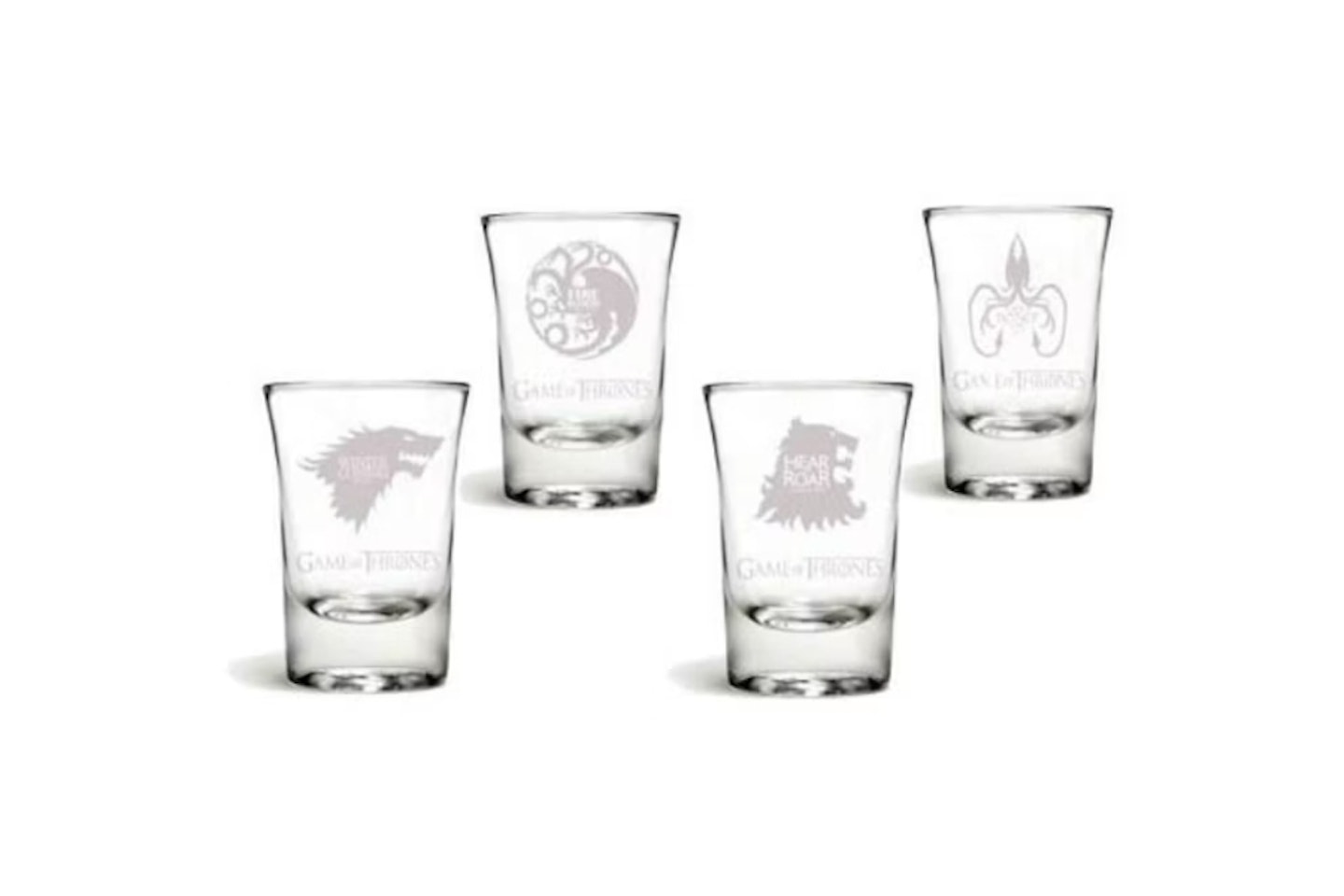 Game of Thrones House Sigil Shot Glasses