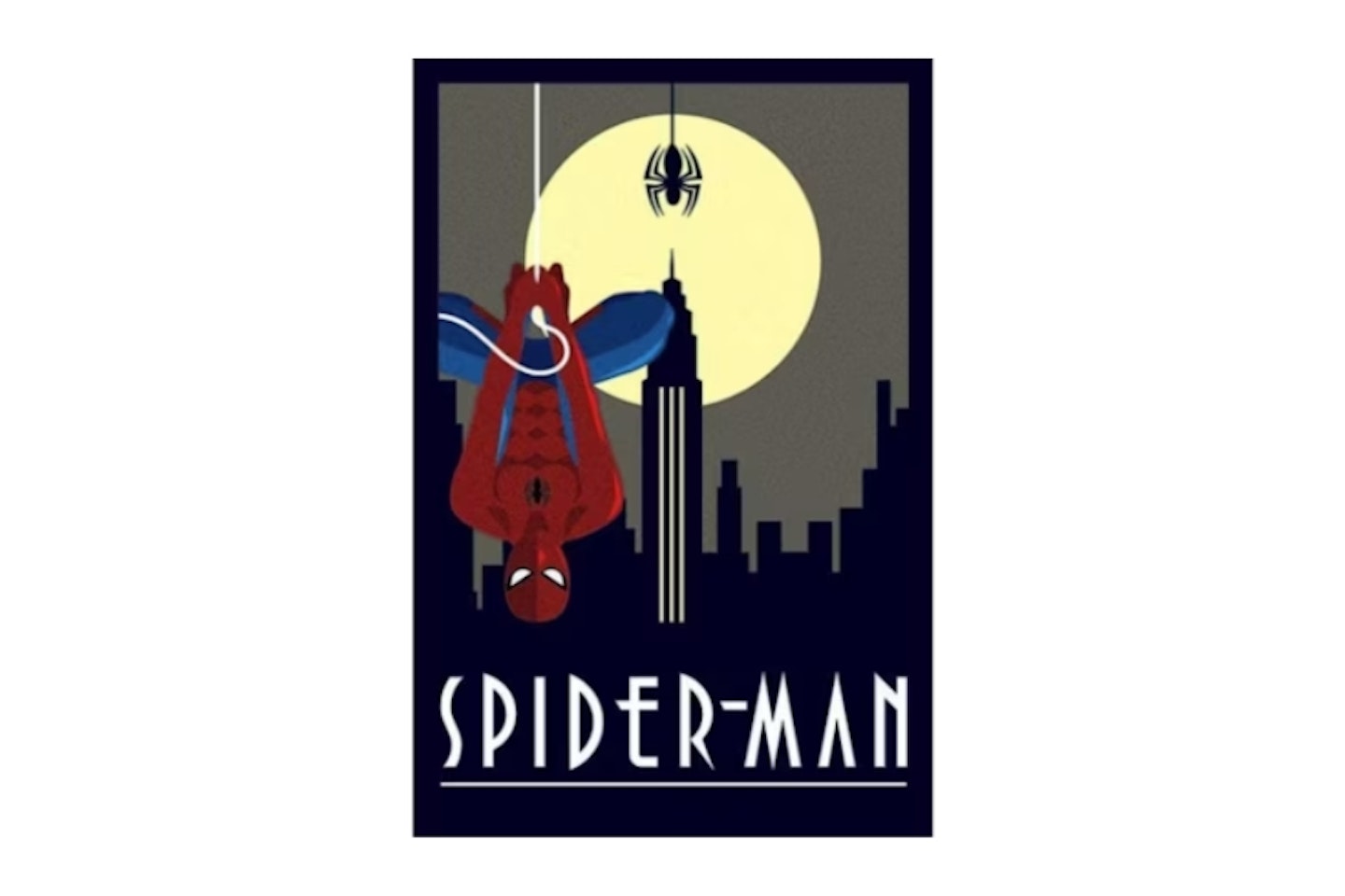 Spider-Man Art Deco Print