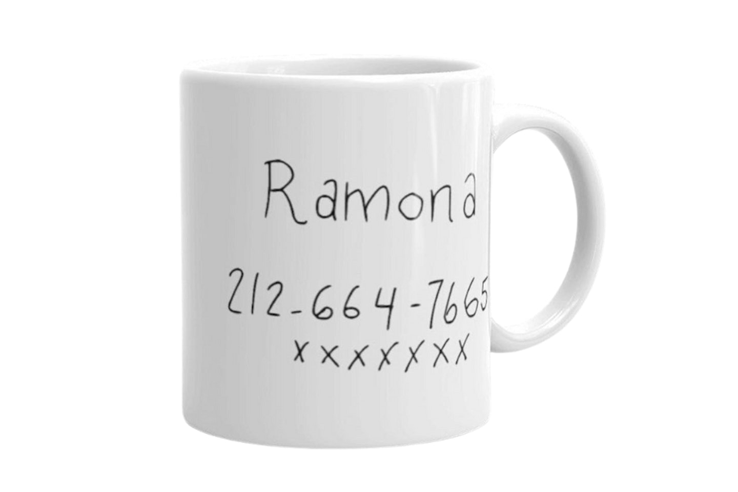 Ramona Flowers’ Phone Number Mug