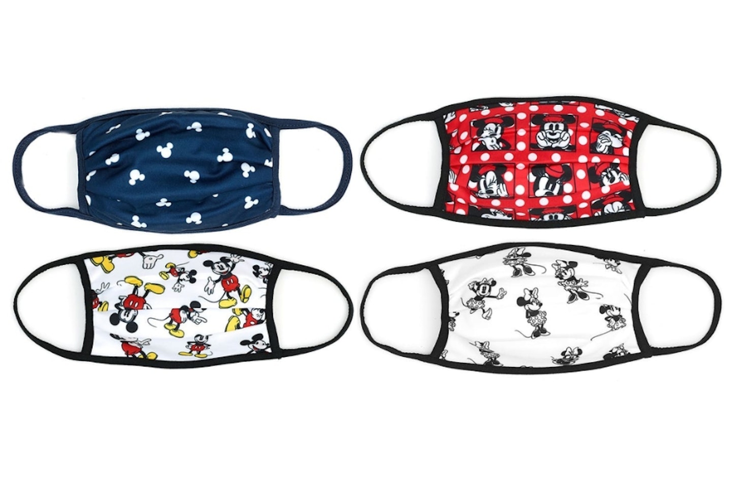 Mickey And Minnie Cloth Face Coverings – Pack Of 4