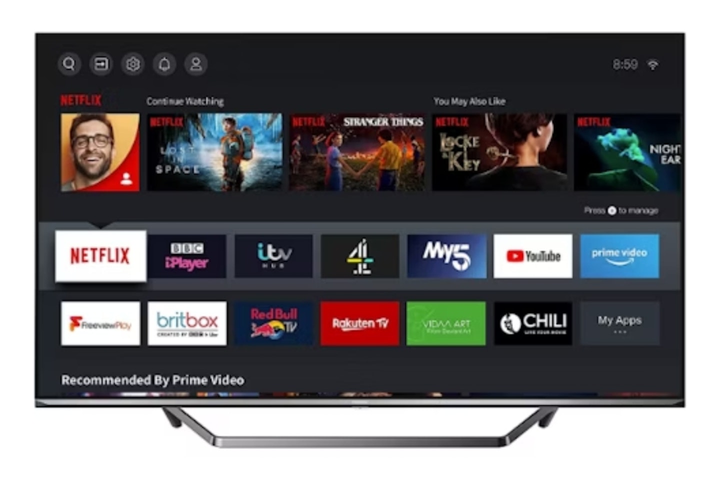Hisense U7QF 50-Inch