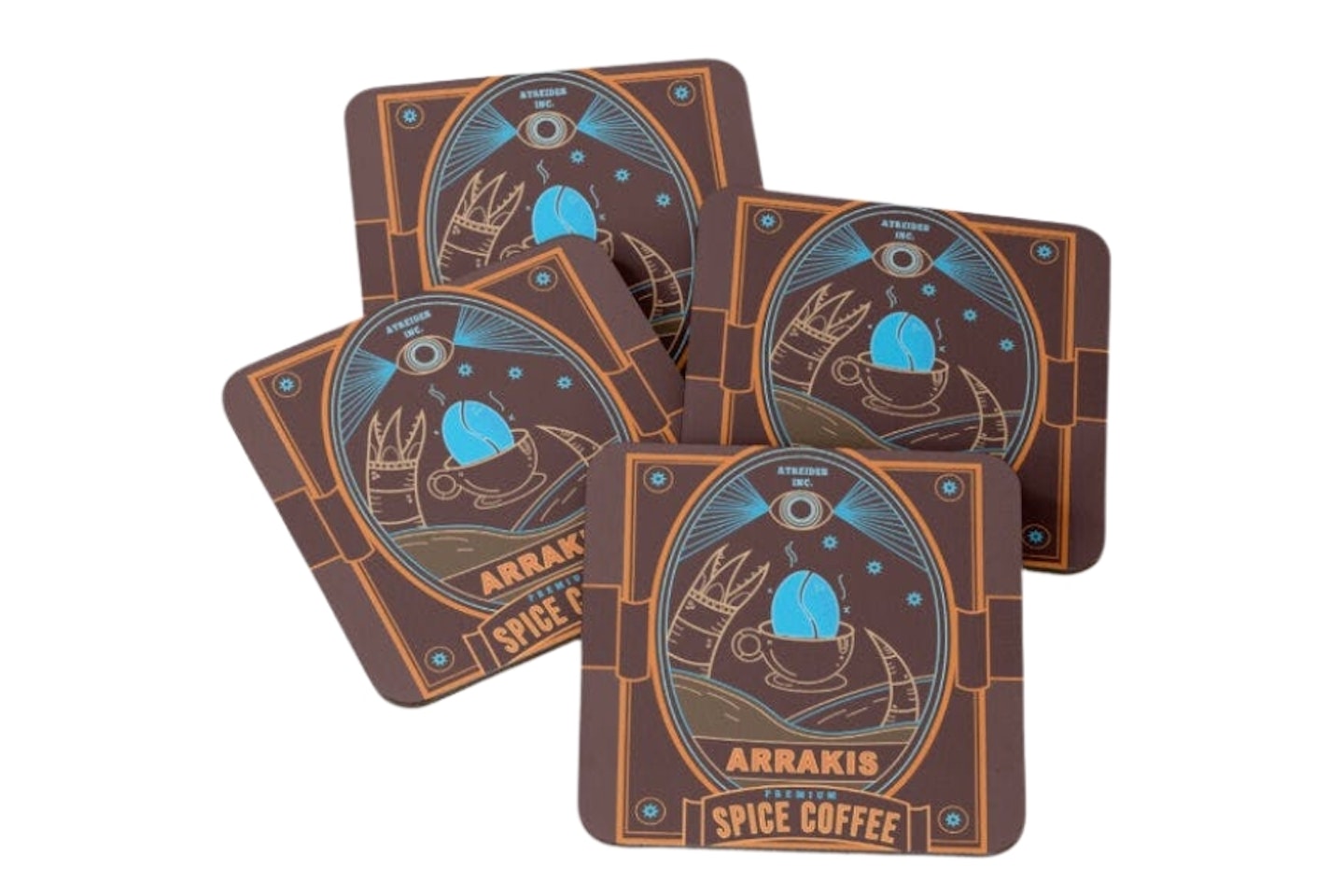 Dune Arrakis Spice Coffee Coasters