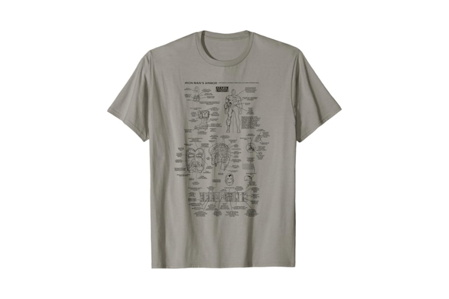 Marvel Iron Man Armour Schematics T-Shirt