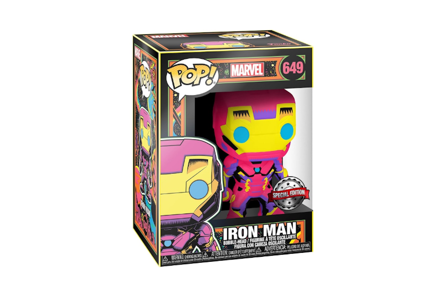 Funko POP! Iron Man: Black Light Edition