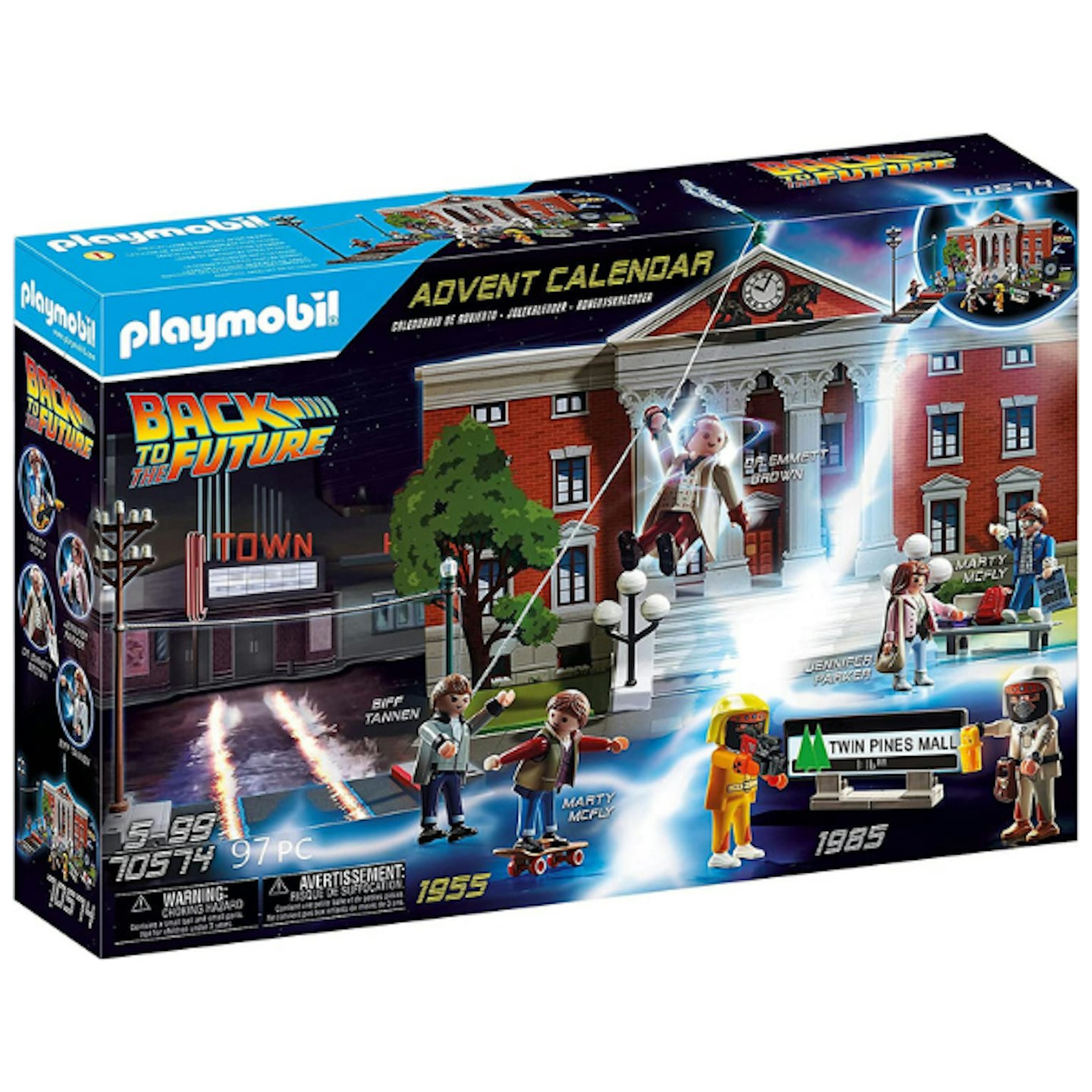 PLAYMOBIL 70574 Advent Calendar - Back to the Future with Characters and Accessories from the First Film