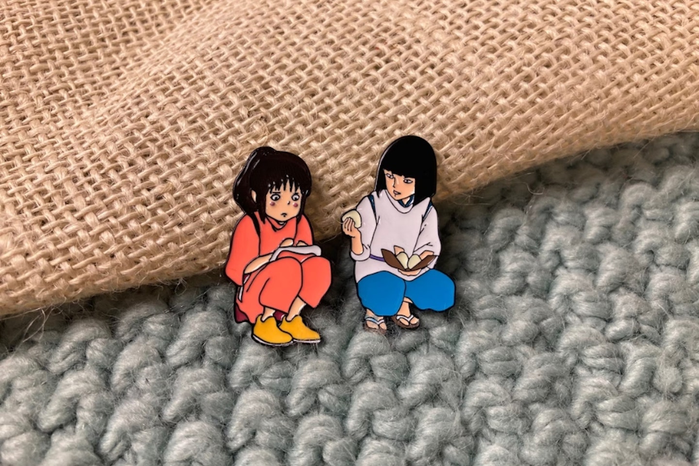 Spirited Away Chihiro and Haku Enamel Badge