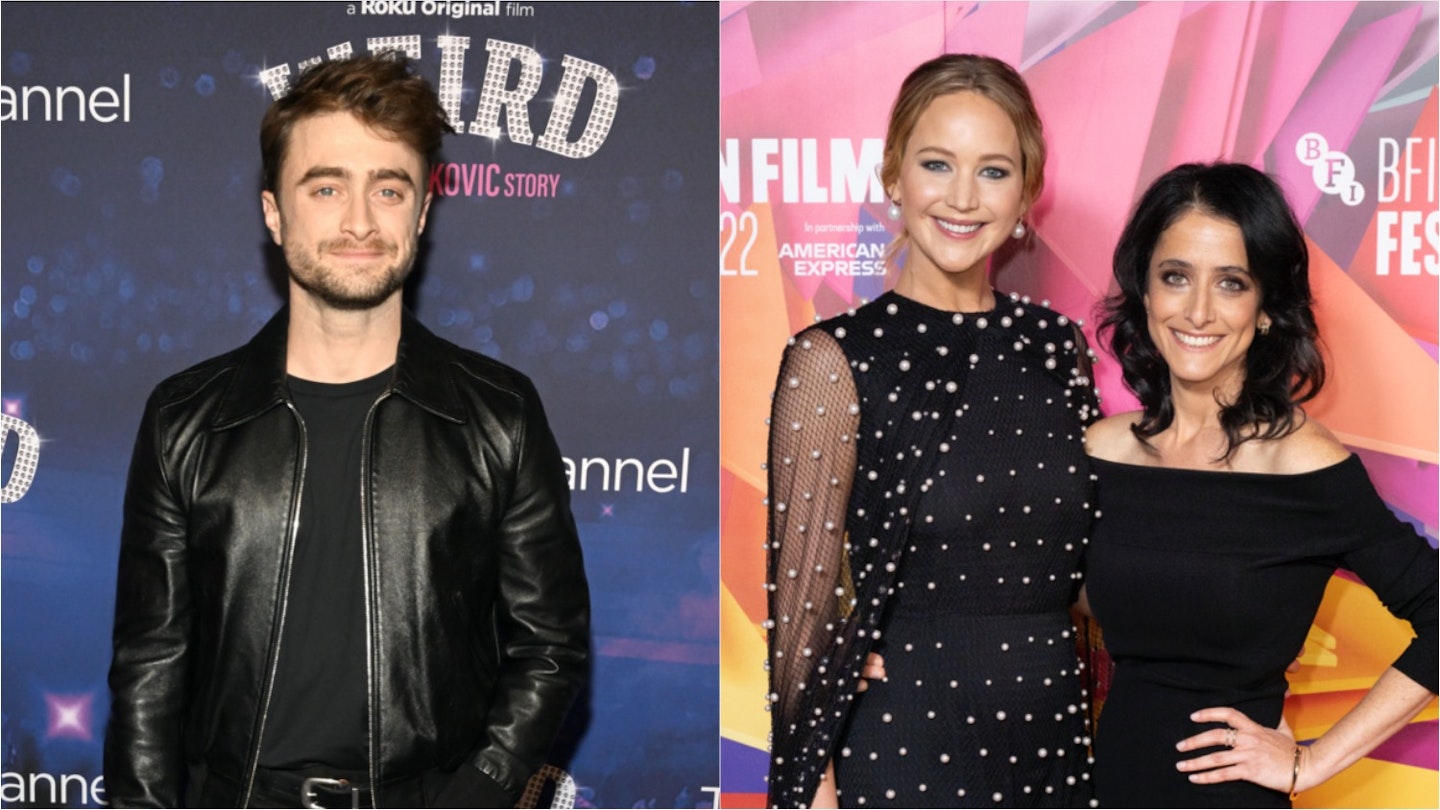 Daniel Radcliffe, Jennifer Lawrence and Lila Neugebauer