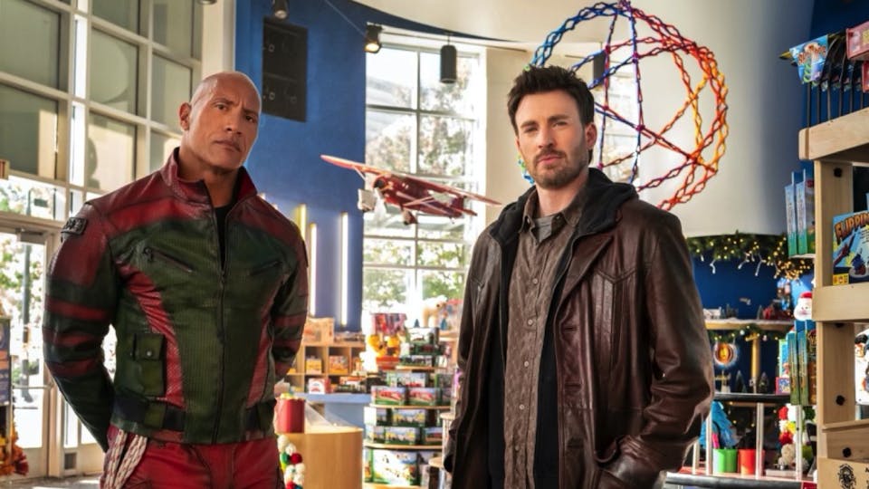 First Look At Dwayne Johnson And Chris Evans In Their Christmas Action Movie | Movies | Empire
