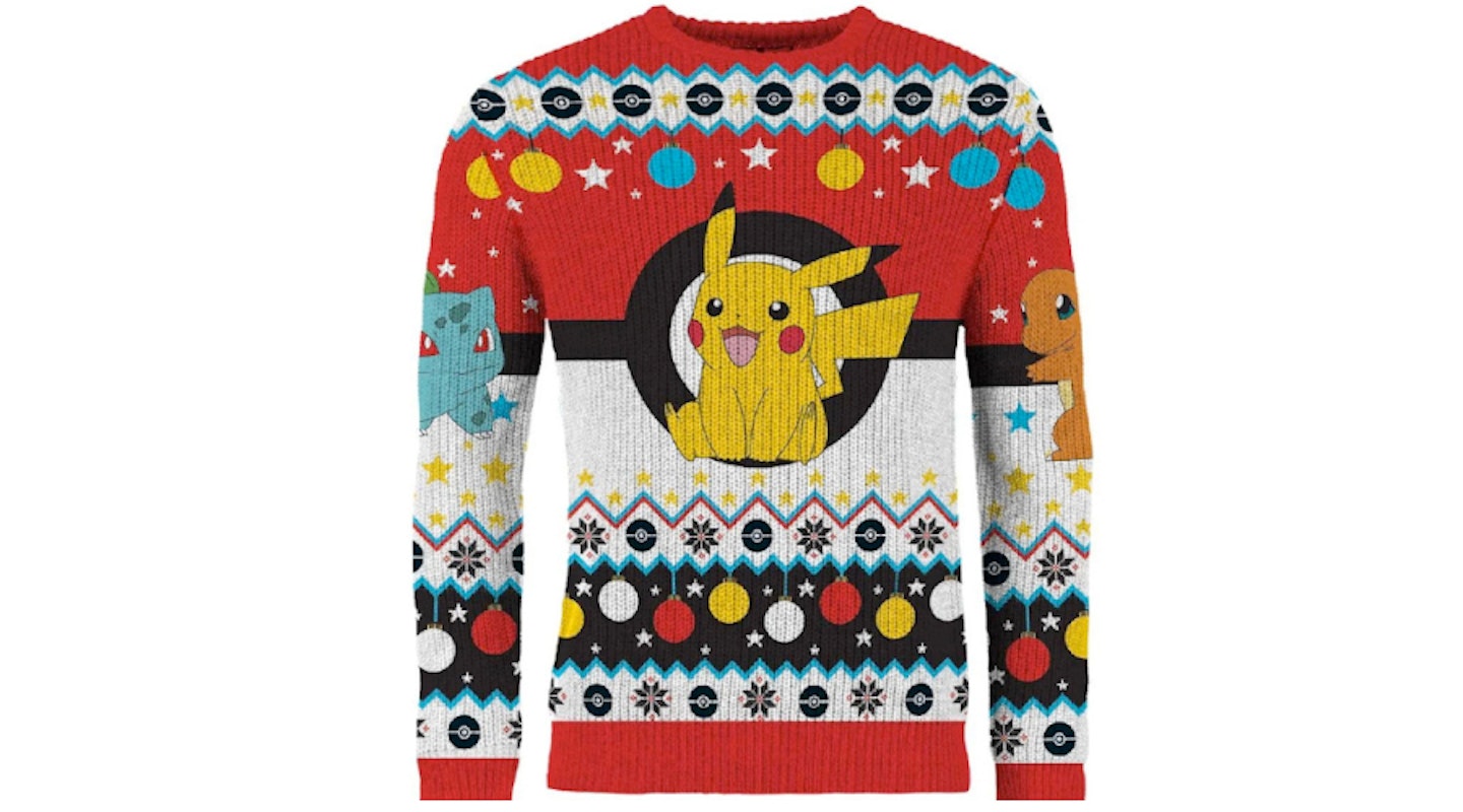Pokemon Knitted Christmas Jumper