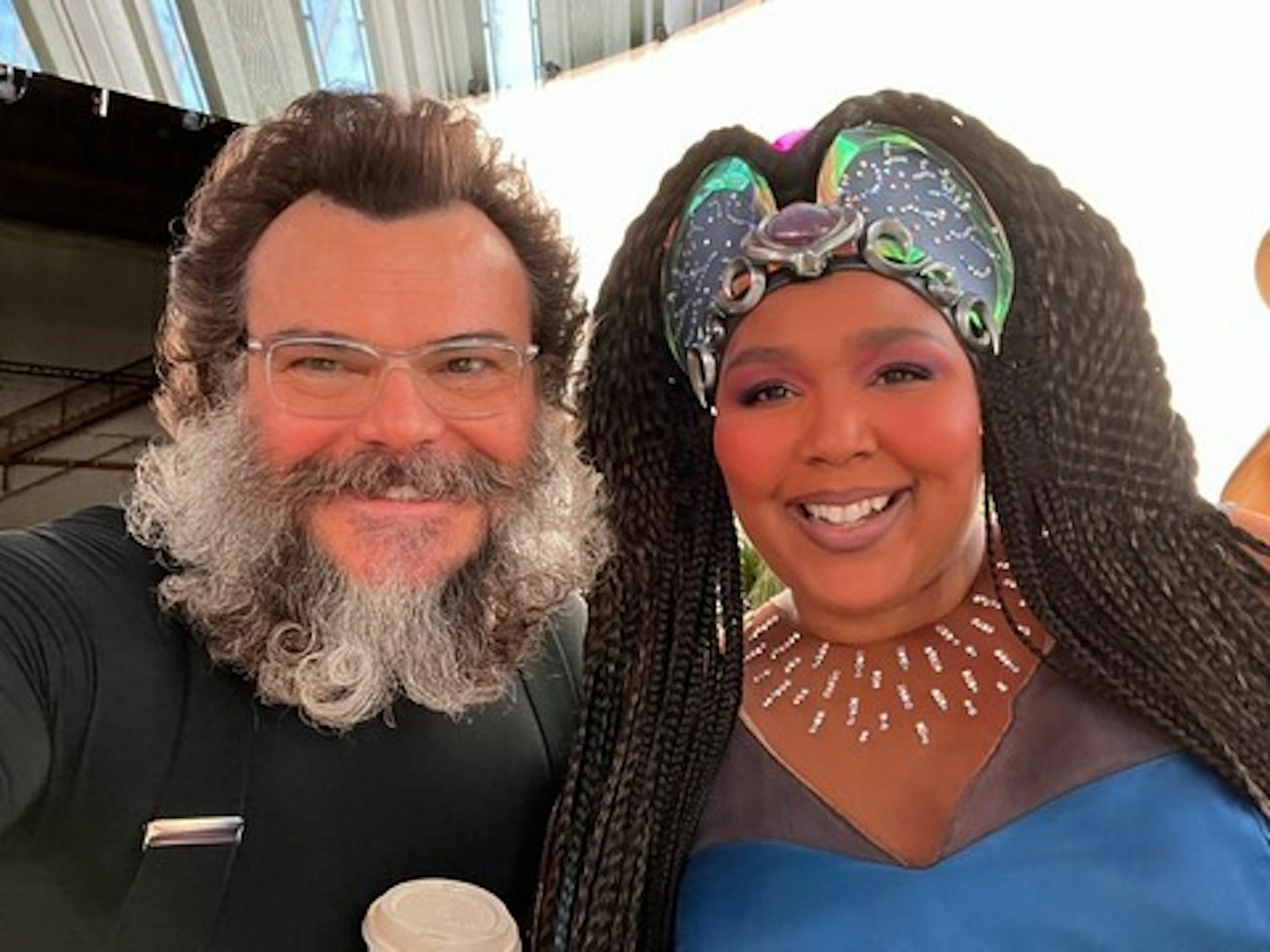 Jack Black and Lizzo SW BTS