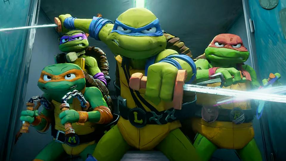 Tempy Turtles The Teenage Mutant Ninja Turtles Take On Superfly In New Mutant Mayhem ...